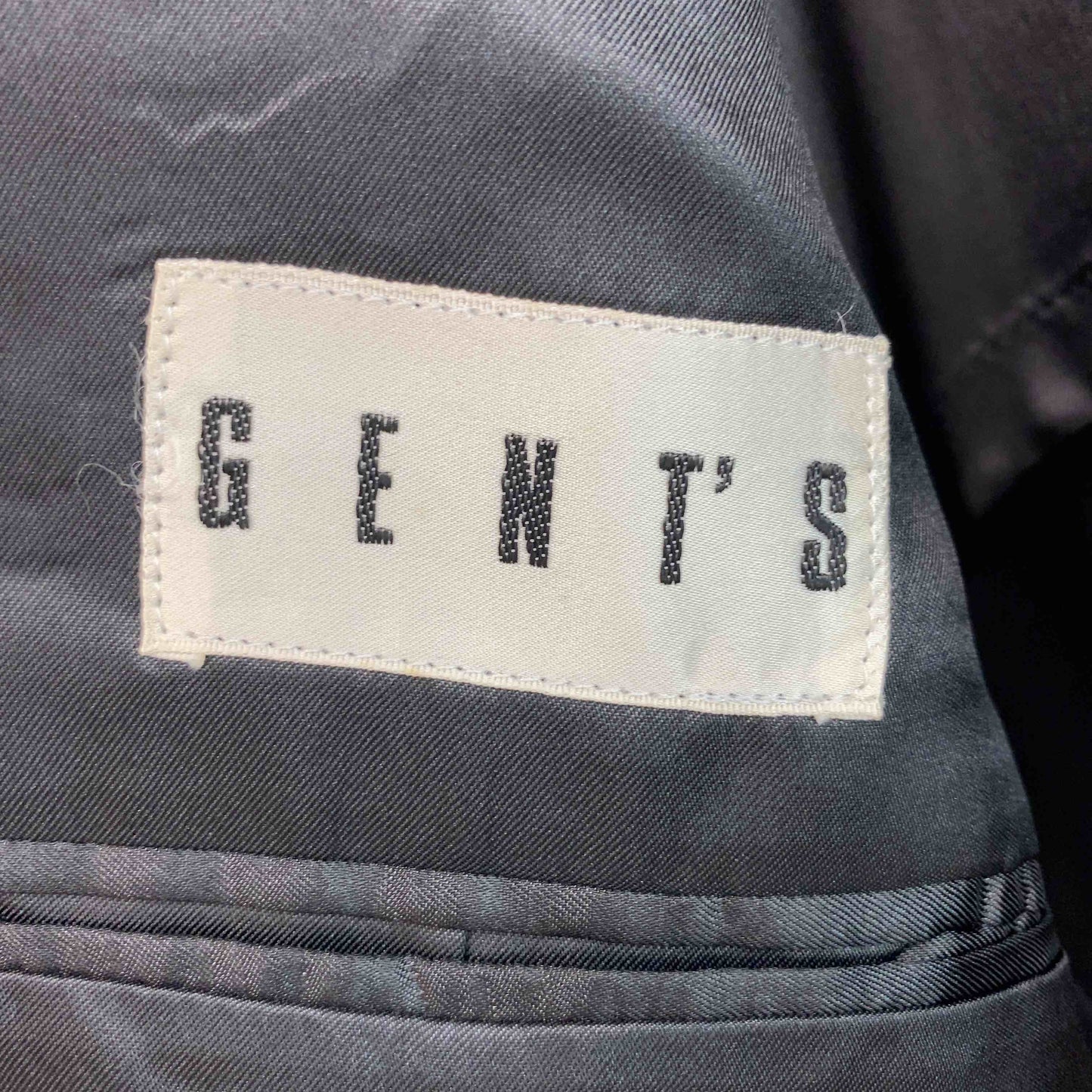 GENT'S  メンズ テーラードジャケット ダブル ブラック ウール フォーマル