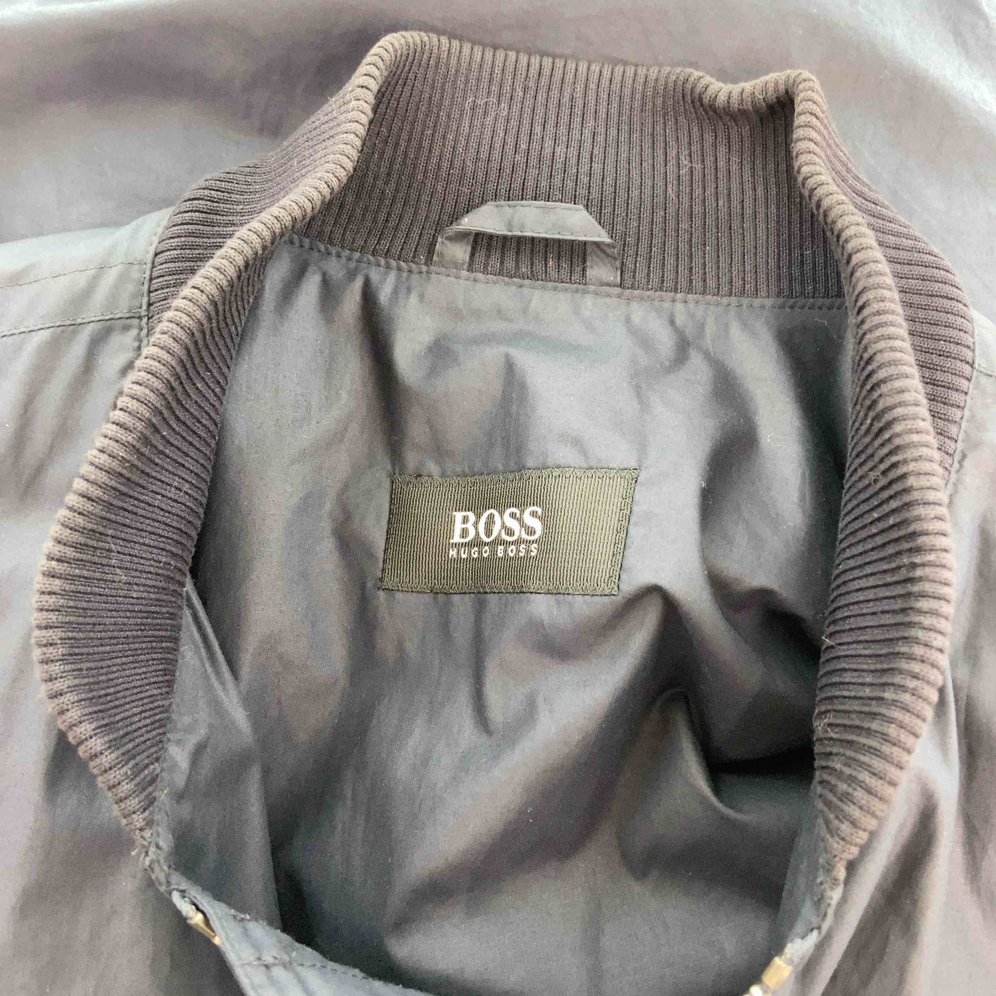 HUGO BOSS ヒューゴボス メンズ ブルゾン 前ジップ ネイビー