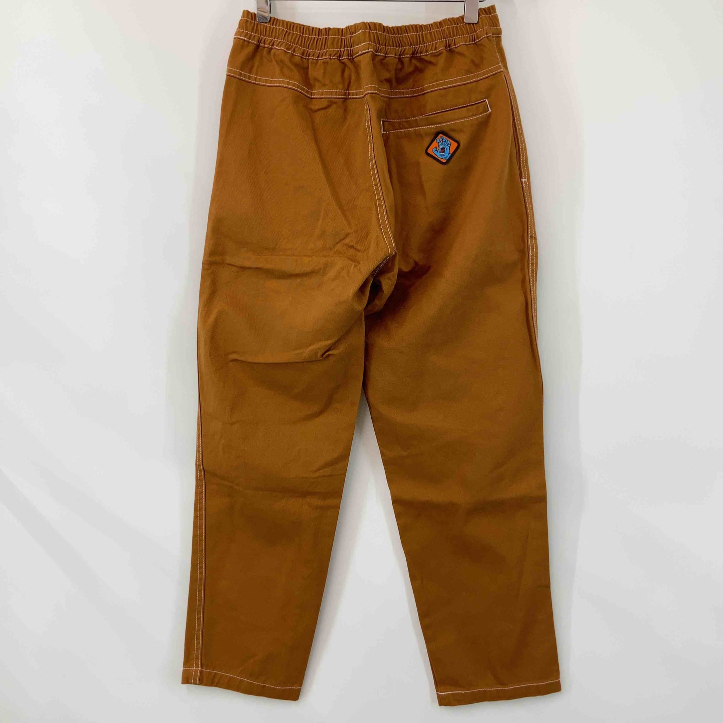 SANTA CRUZ サンタクルーズ メンズ カジュアルパンツ ブラウン ホワイトステッチ