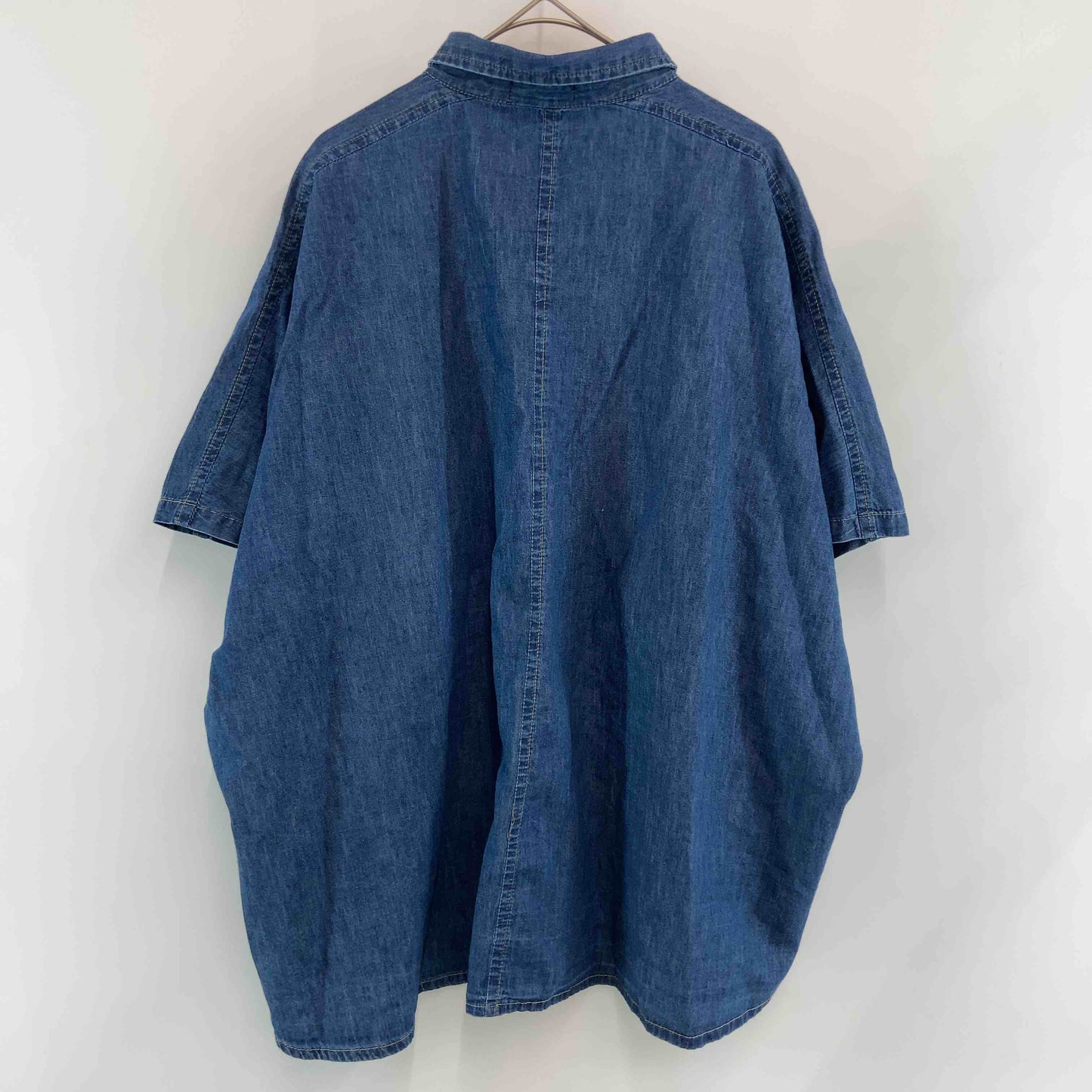 レディース 半袖シャツ/ブラウス デニムシャツ ブルー