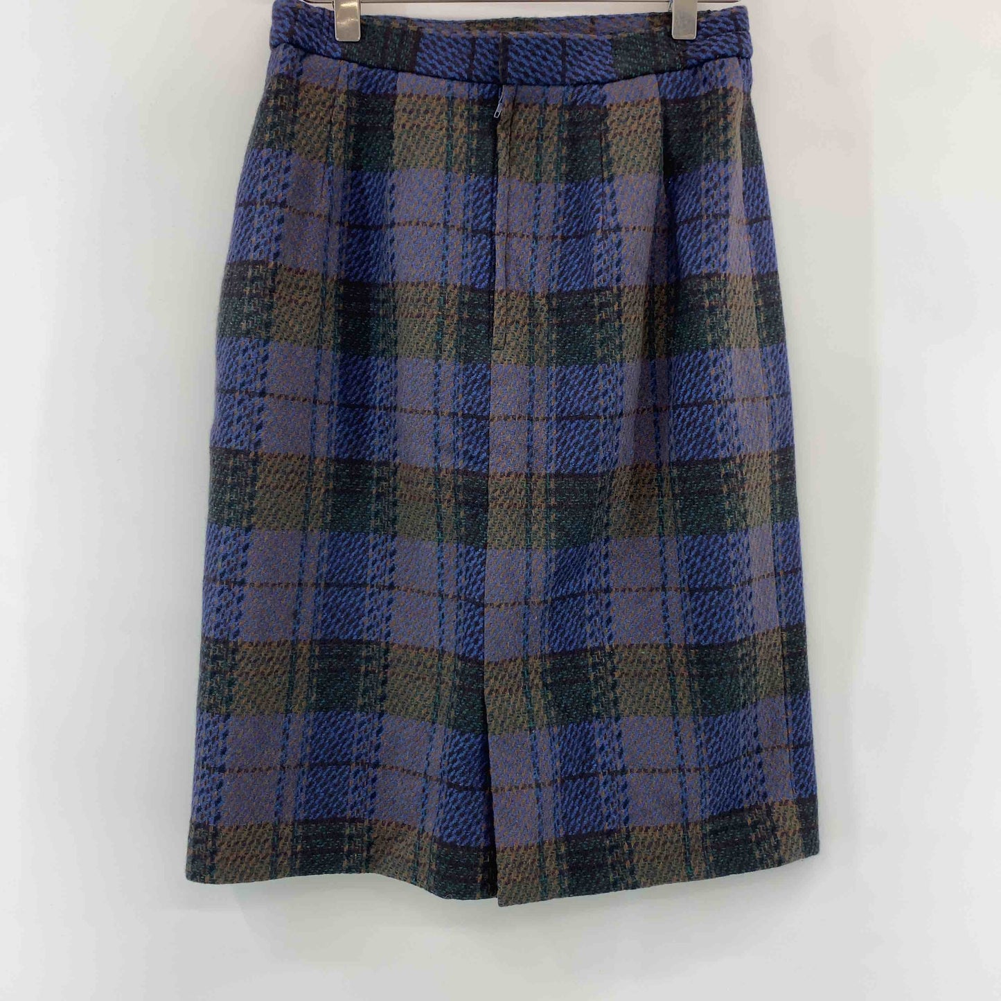 Dolly love  レディース セットアップ ノーカラージャケット タイトスカート チェック柄 ブルーグリーン系