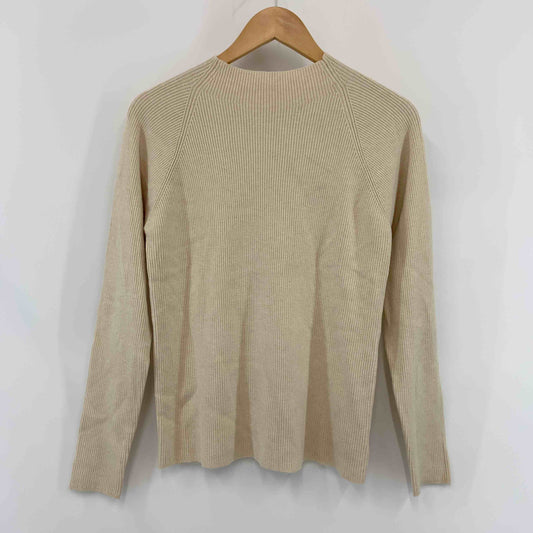 Discoat ディスコート メンズ ニット　セーター　ハイネック　リブニット　ベージュ