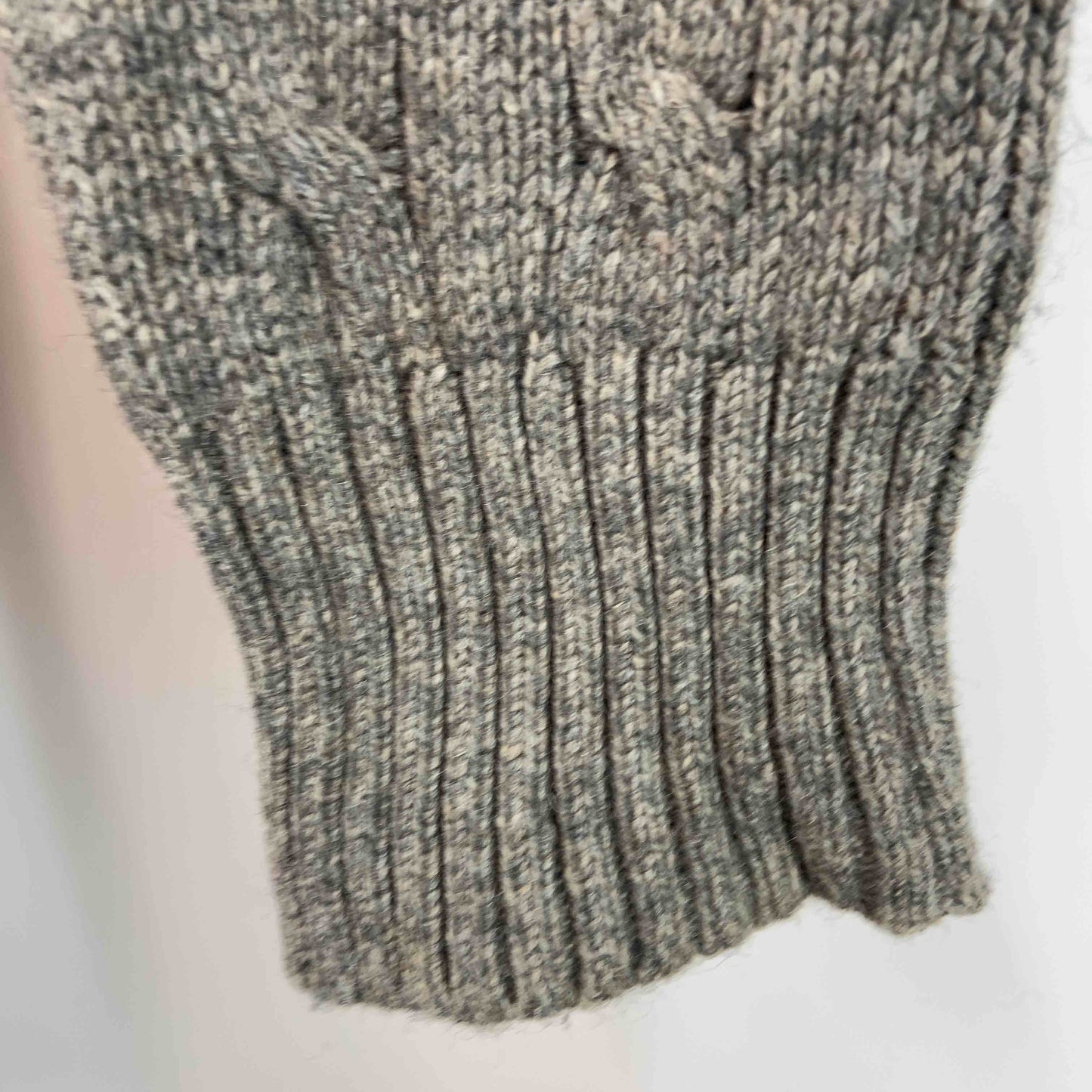 POLO RALPH LAUREN ポロラルフローレン メンズ ニット　セーター　シルク100％　ケーブル編み　グレー