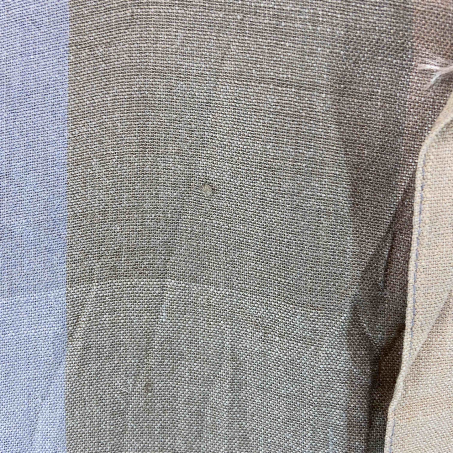 GOOUCH グーチ メンズ 半袖シャツ　シルク・リネン混　チェック　ボタンダウン　ブルー