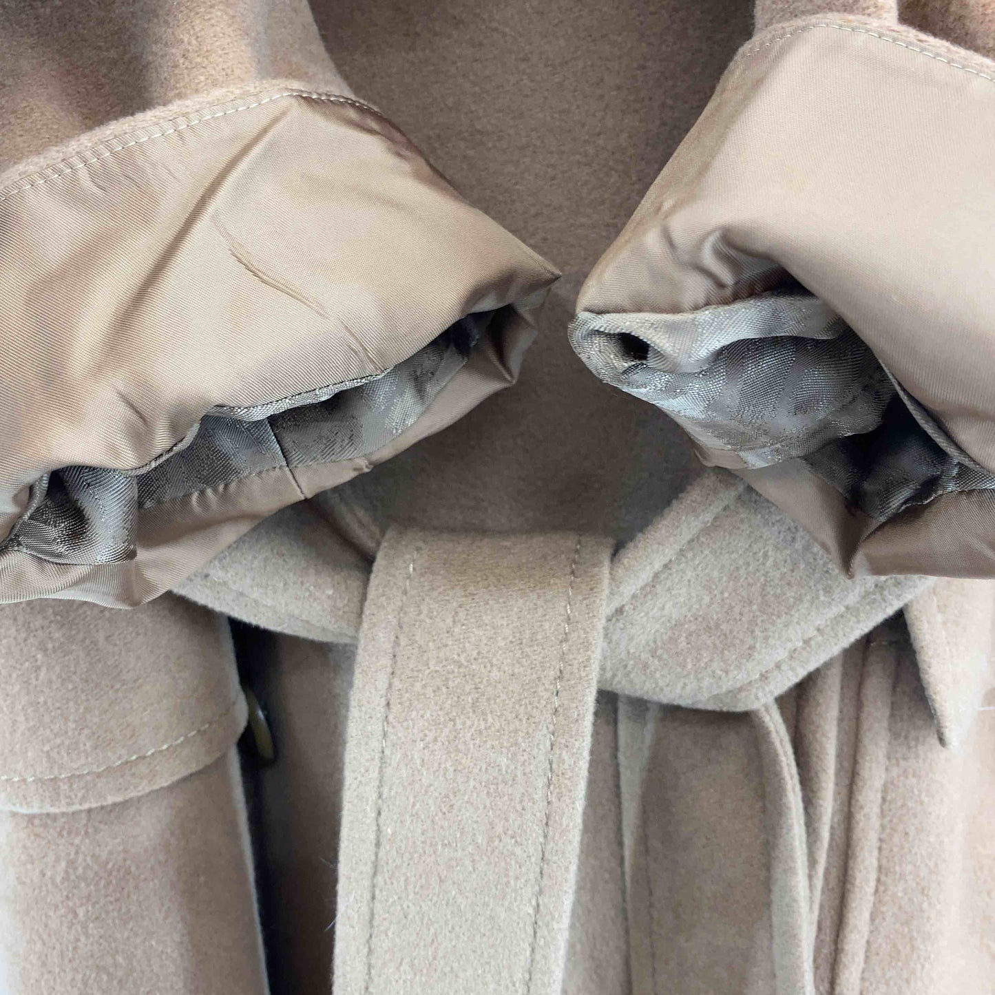 伊太利屋 イタリヤ レディース ダブルブレスト ロングコート キャメル