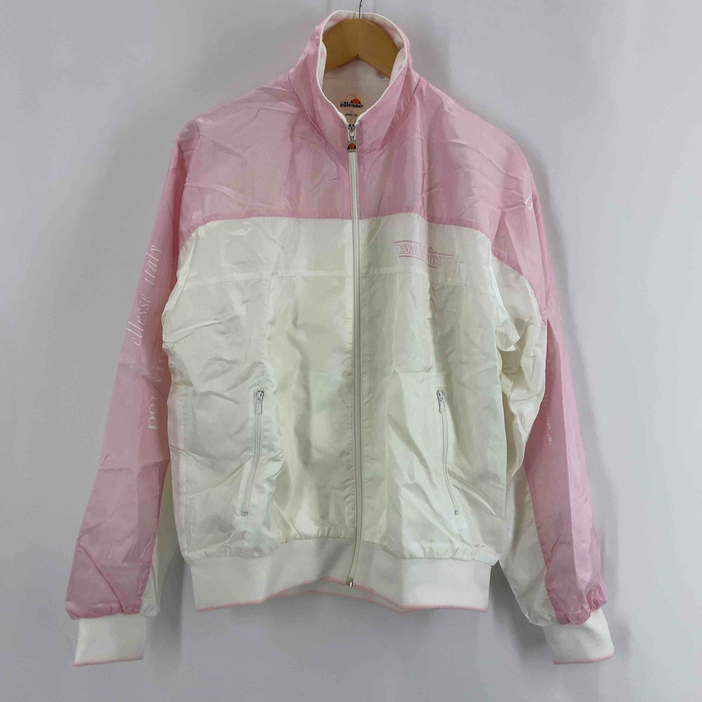 ELLESSE エレッセ メンズ ブルゾン ピンク・ホワイト