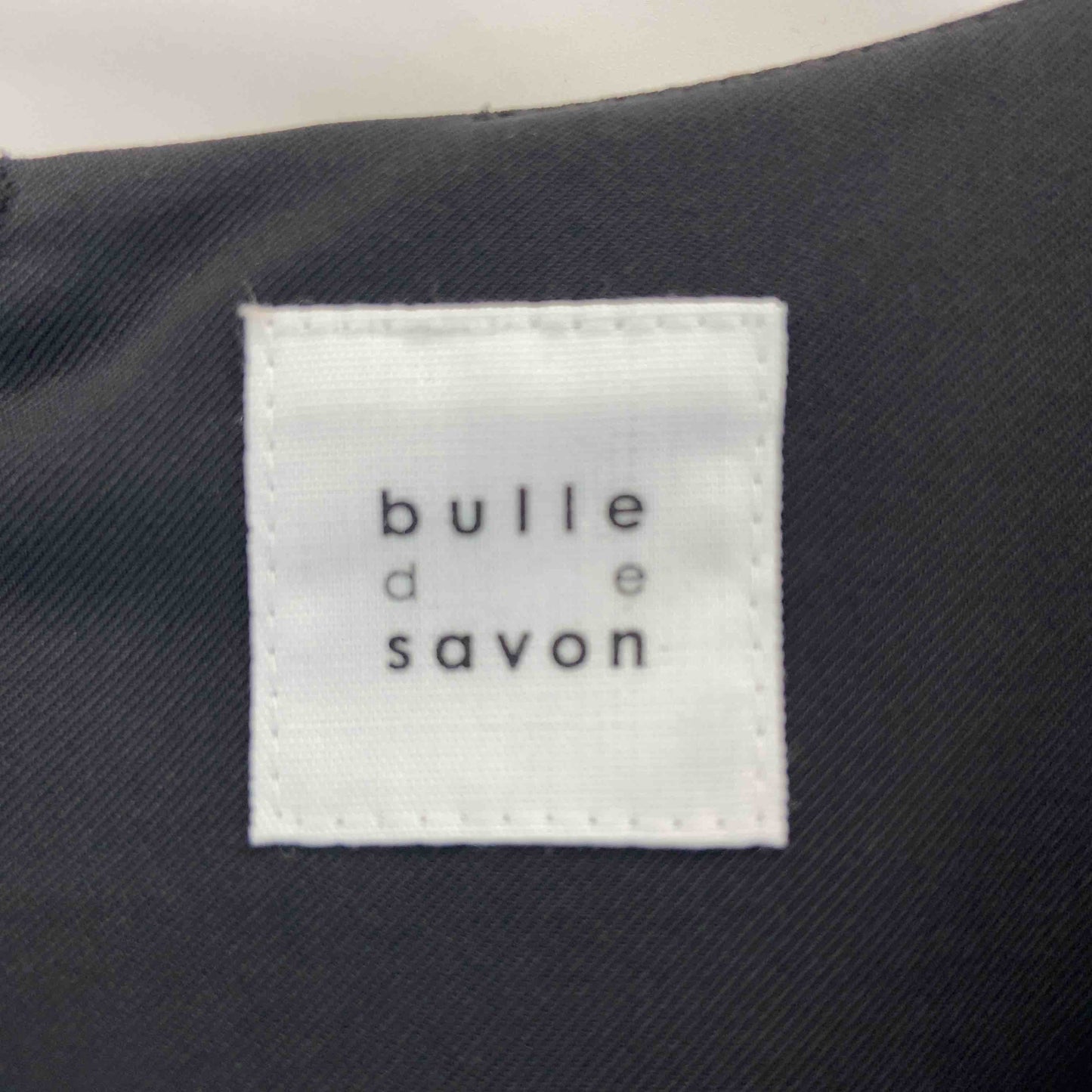 bulle de savon ビュルデサボン レディース 半袖ワンピース ブラック アシンメトリー