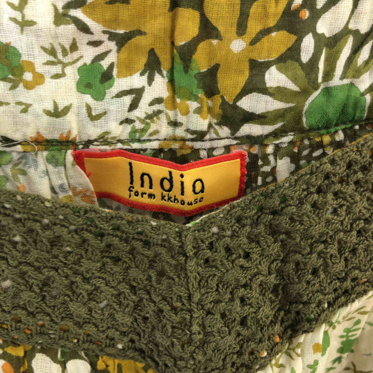 India form kkhouse  レディース キャミソール グリーン 花柄 tk