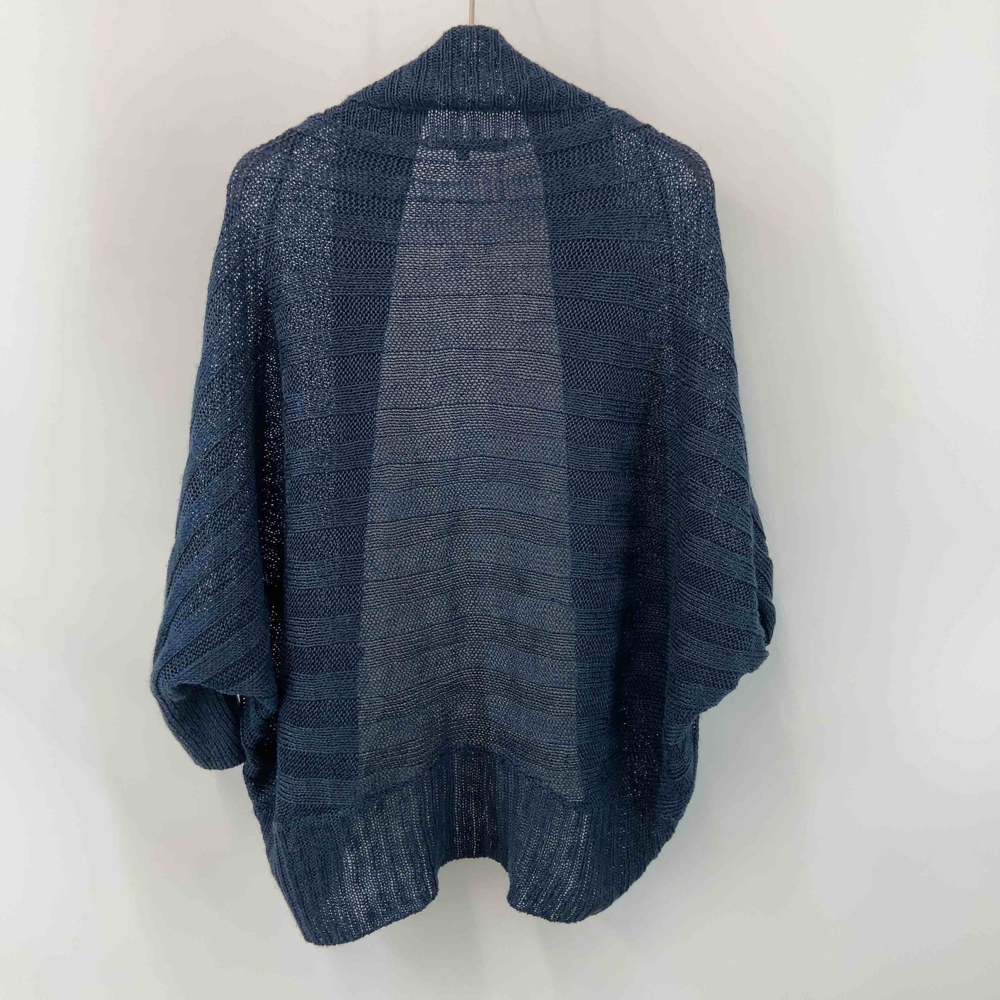 ANAYI アナイ ブルー系 シンプル ニット地 羽織り レディース カーディガン