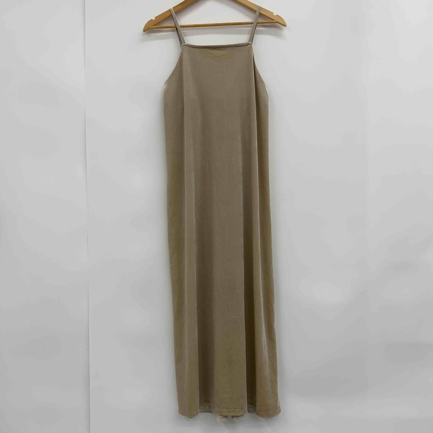 mystic ミスティック レディース ノースリーブワンピース キャミワンピース ベロア ベージュ