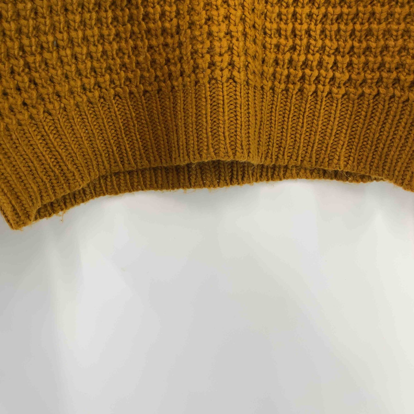 E hyphen world gallery イーハイフンワールドギャラリー レディース ニット オーカー 畦柄