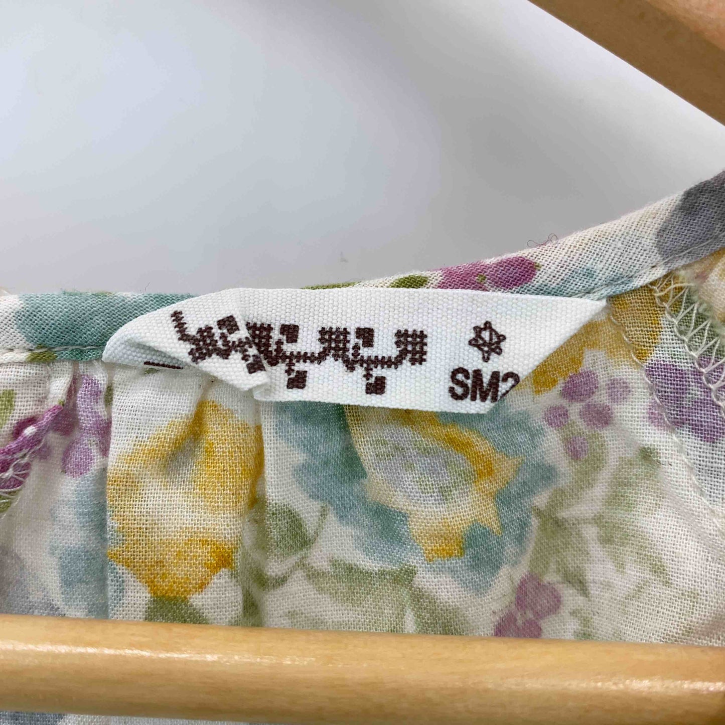 Samansa Mos2(SM2) サマンサモスモス レディース ノースリーブワンピース 花柄 リネン/コットン