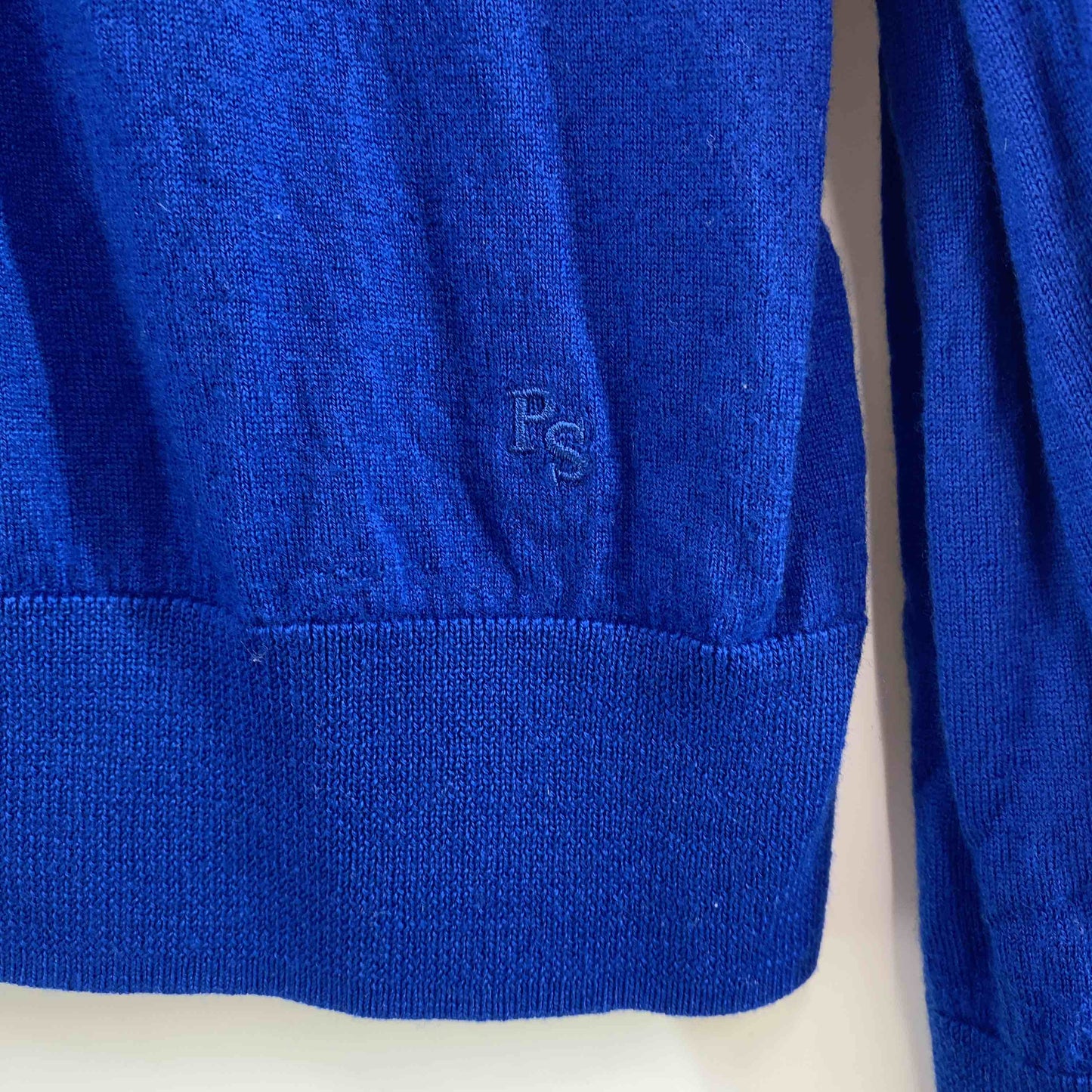 PS Paul Smith ピーエスポールスミス ブルー グリーン シンプル レディース ニット/セーター