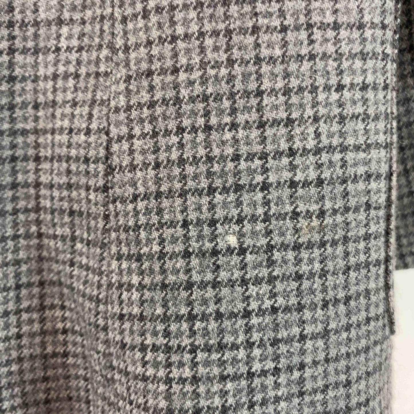 レディース テーラードジャケット チャコールグレー チェック柄 ウール 11号