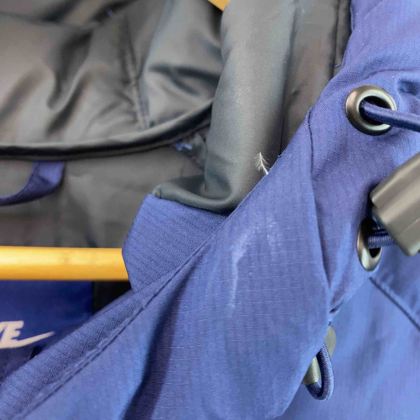 NIKE ナイキ レディース ダウンジャケット ネイビー系 スポーツブランド ジップアップ ワンポイントロゴ