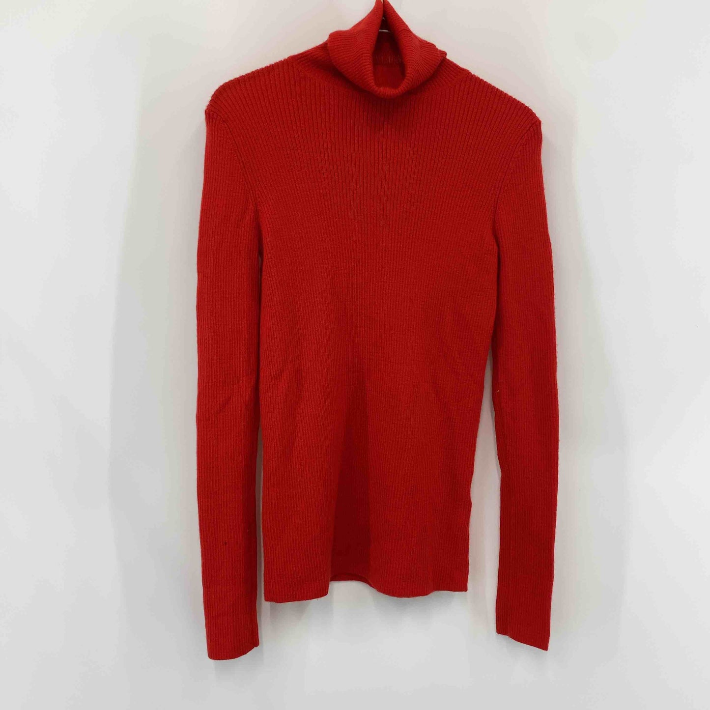 UNIQLO ユニクロ レディース ニット/セーター ウール100％ レッド タートルネック
