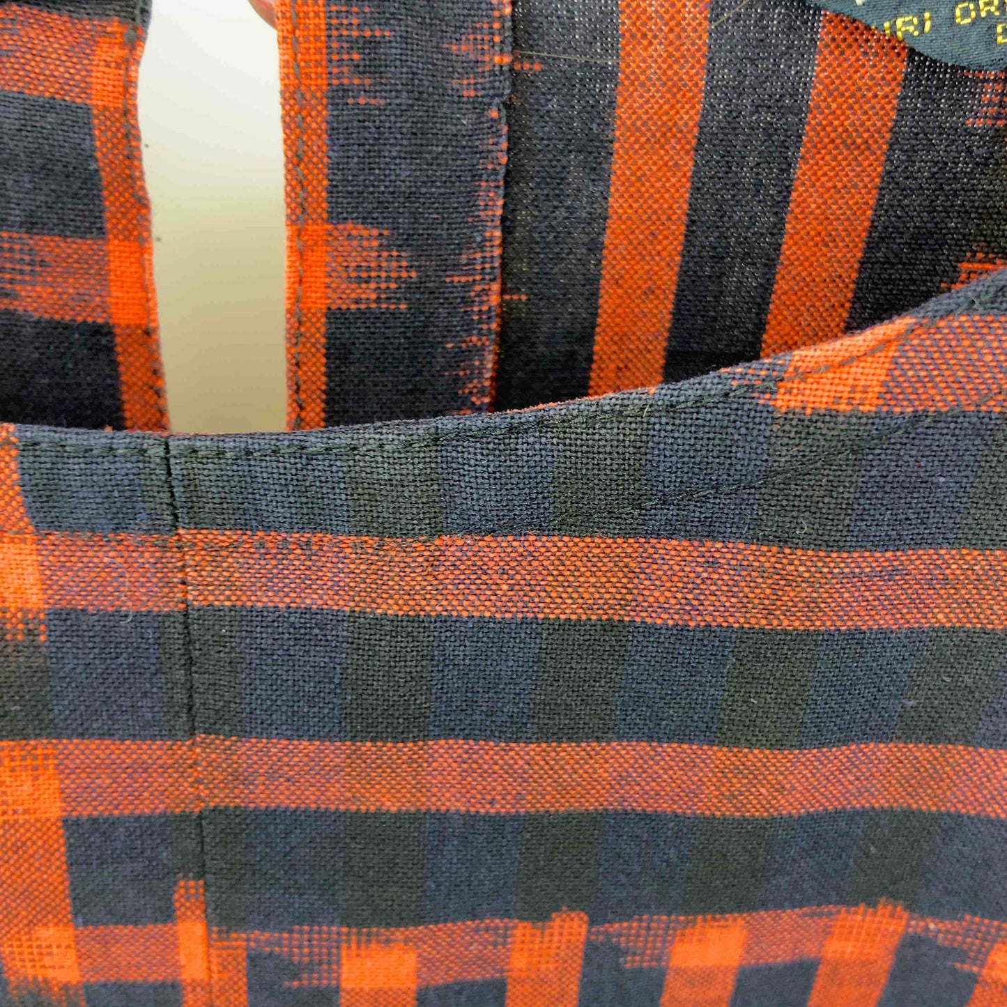 草野栄 レディース 長袖シャツ/ブラウス 七分袖 絣(かすり)模様 赤