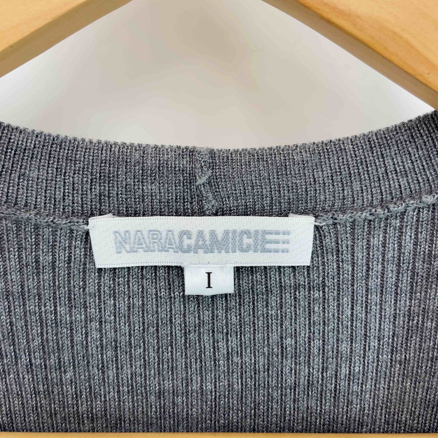 NARA CAMICIE ナラカミーチェ レディース Vカーディガン グレー