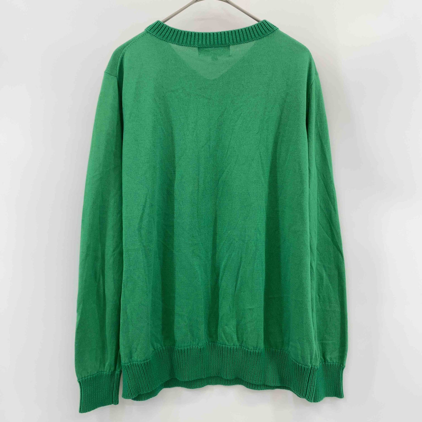 FAVEUR　ファヴール　グリーン　緑　長袖　シルク　絹混　サイズ42/L　 レディース ニット/セーター