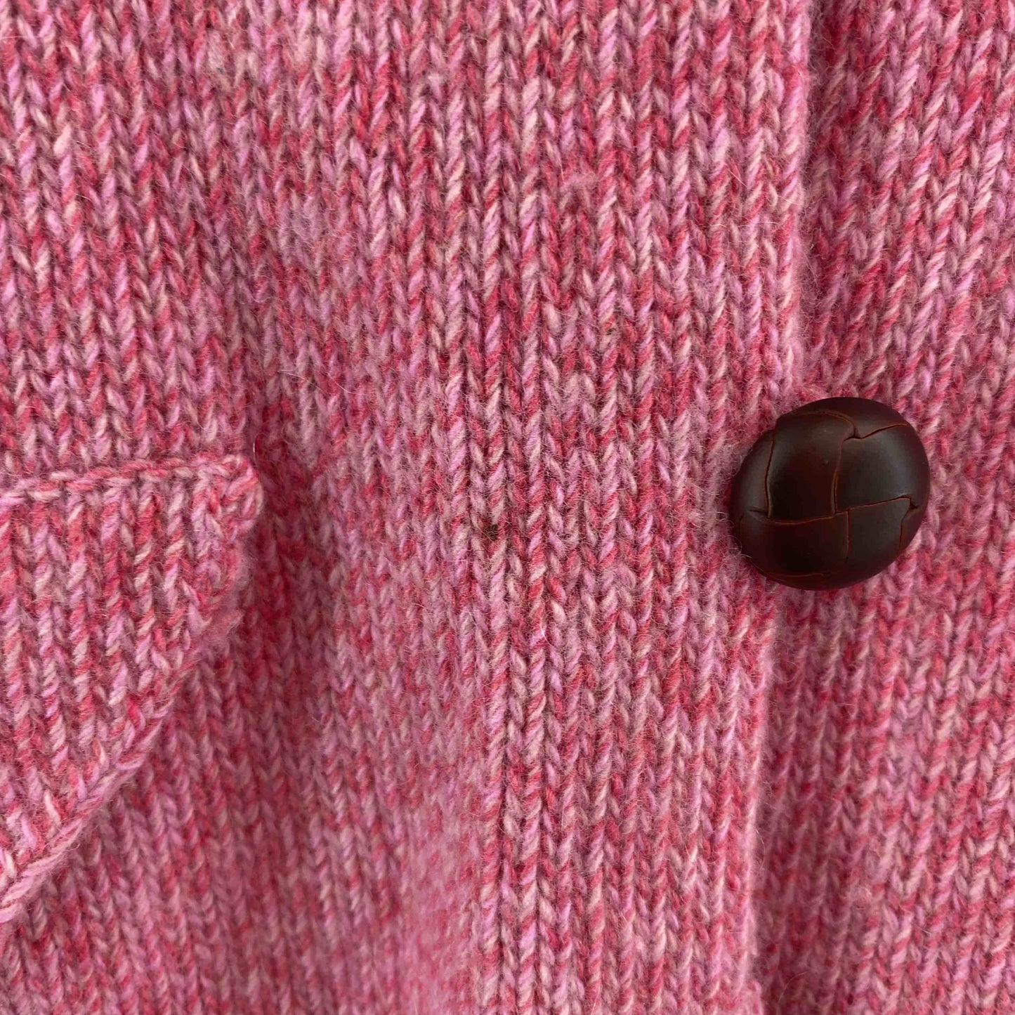 blanc vert deux  レディース カーディガン カシミヤ混 ピンクMIX