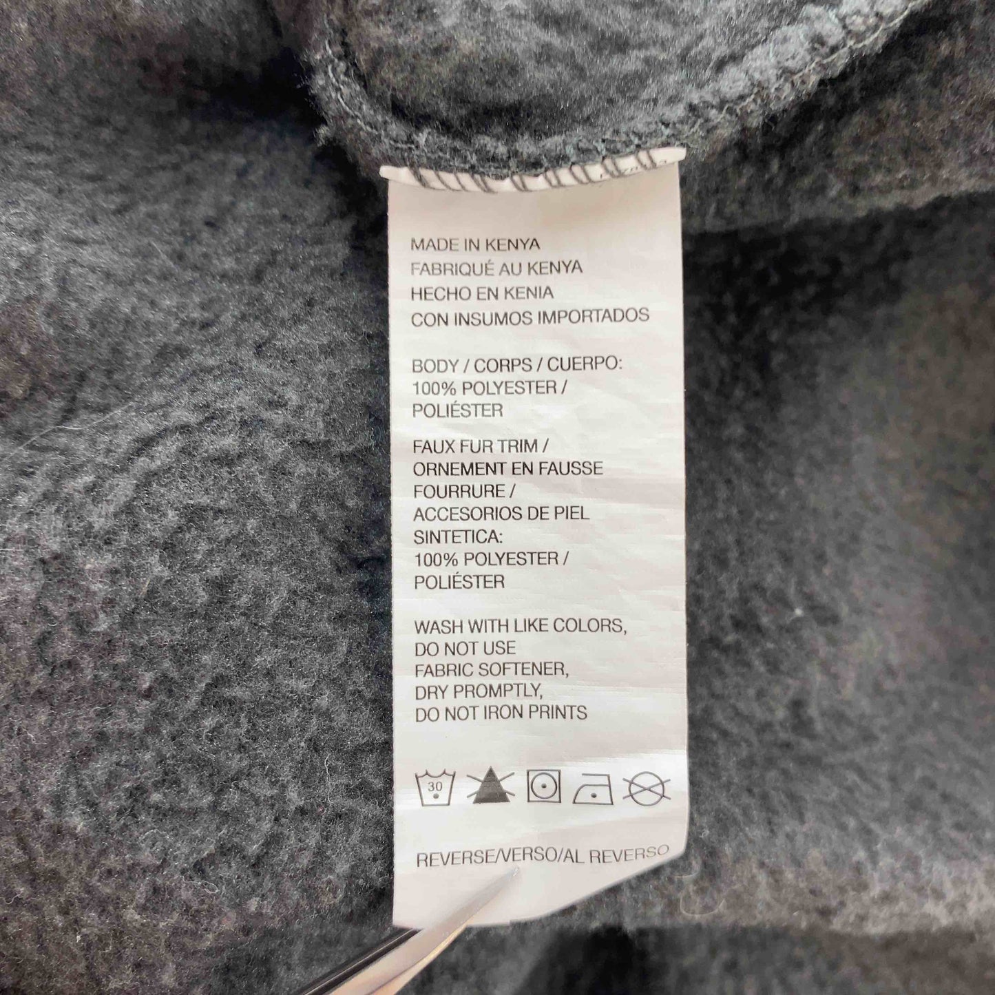 G.H.BASS&CO ジーエイチバス メンズ カットソー長袖 ハイネック ハーフボタン チャコール