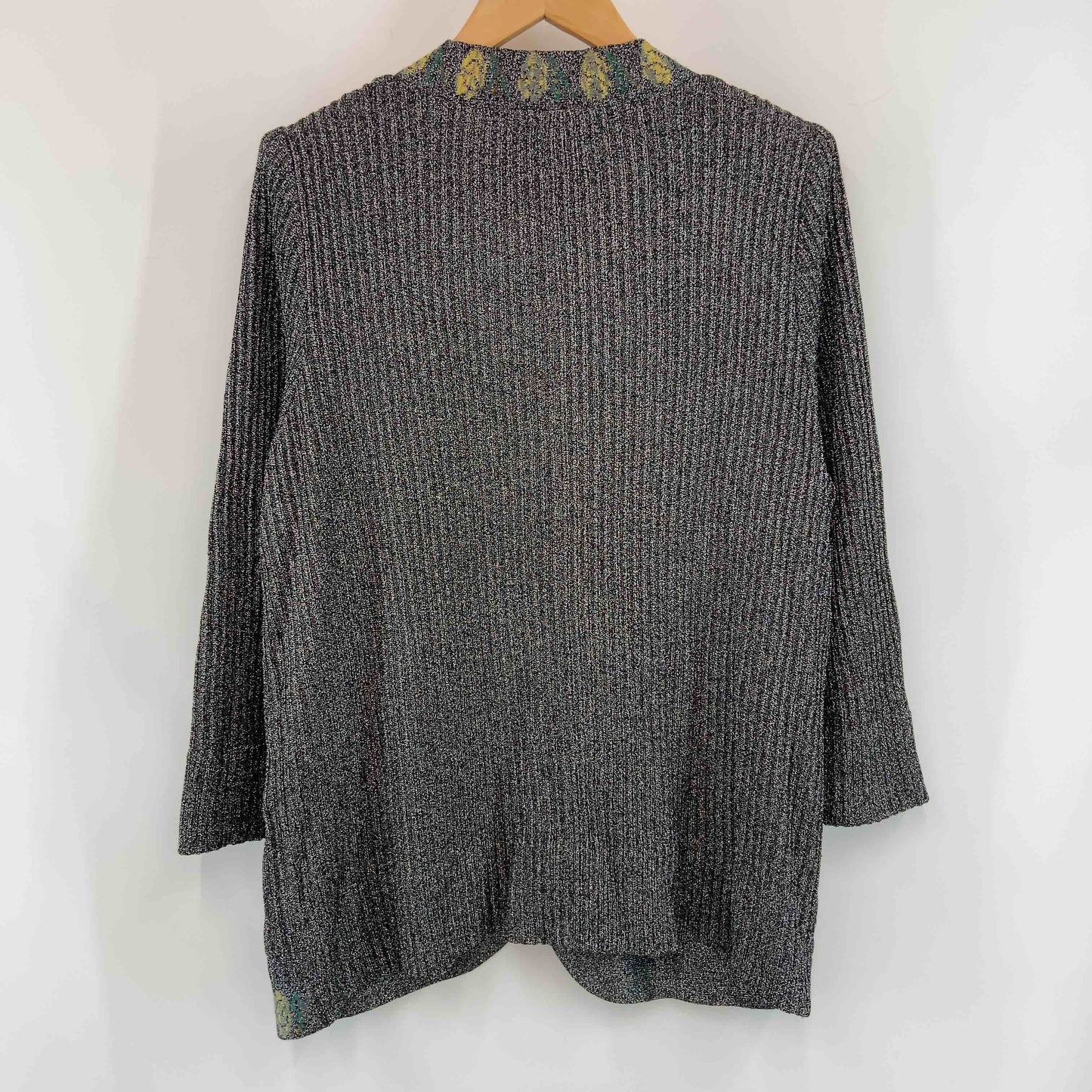 斎藤都世子 サイトウ トヨコ レディース カーディガン キラキラ Vネック ブラック