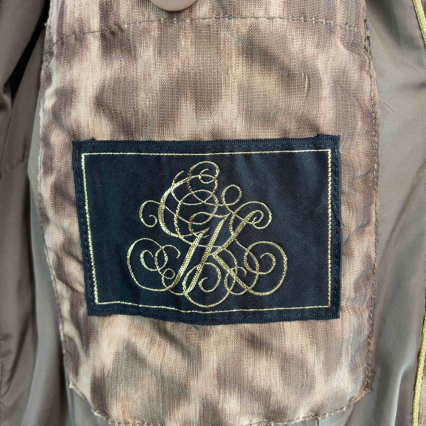 伊太利屋 イタリヤ レディース ダウンジャケット レオパード柄 ショールカラー ファー ベージュ