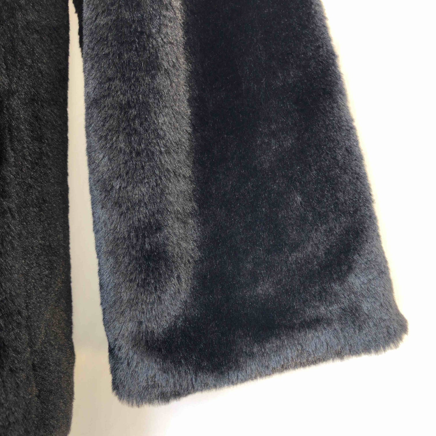 関西ファッション連合協同組合  レディース フェイクファージャケット 黒 tk