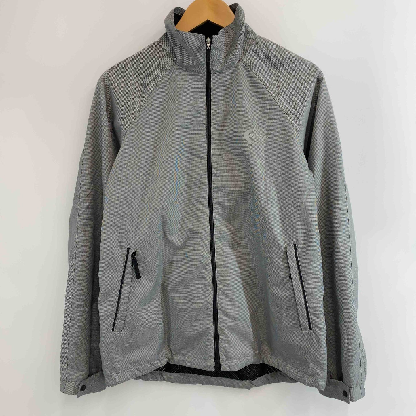 23区 ニジュウサンク メンズ ナイロンジャケット グレー 千鳥格子