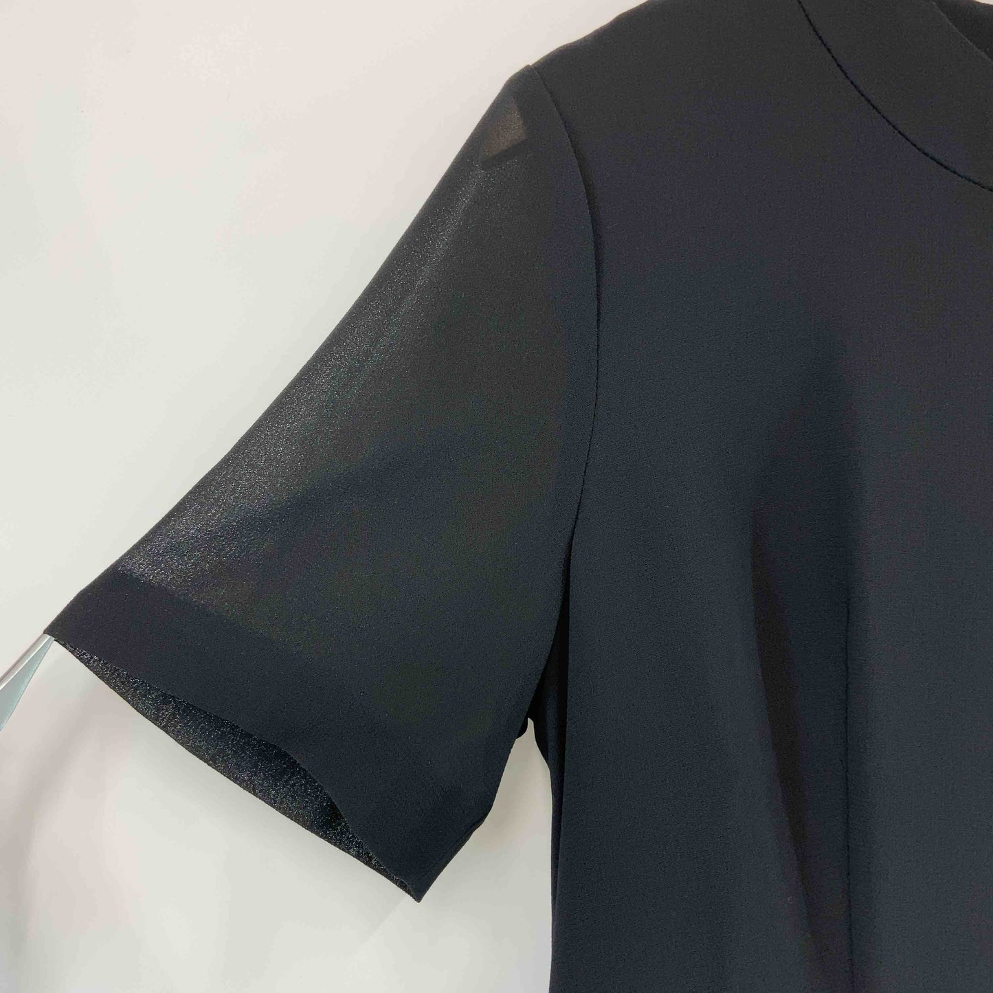 AROMA レディース ノーカラージャケット ブラック フォーマル ワンピース セットアップ 春夏