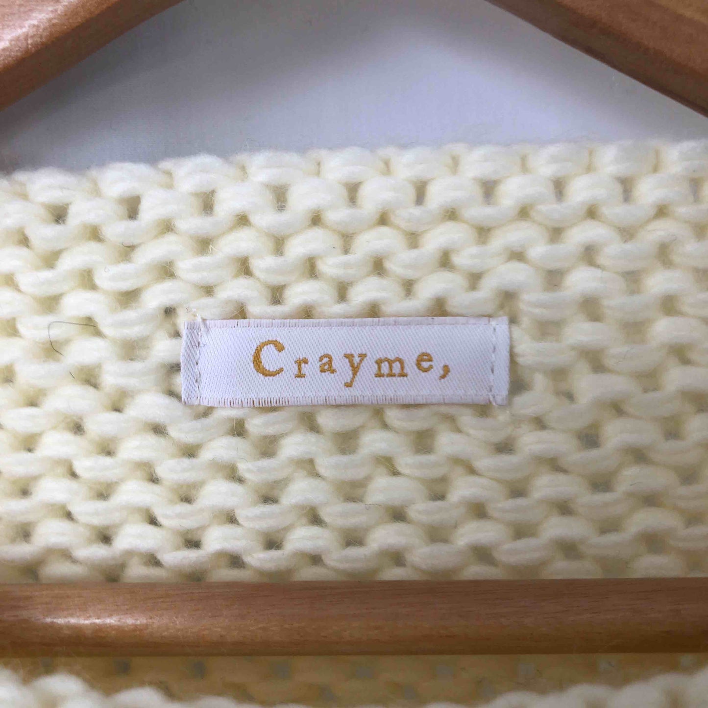 Crayme, クレイミー レディース 長袖セーター 白 tk