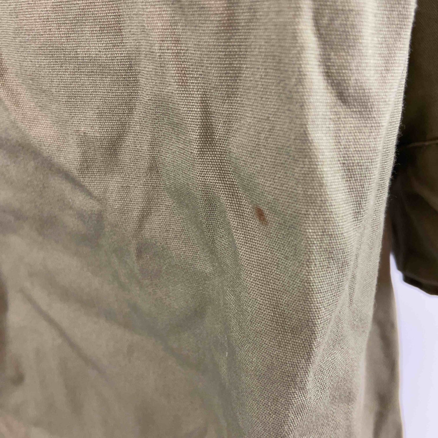 ヴィンテージ メンズ ミリタリージャケット フード フルジップ モッズジャケット カーキ