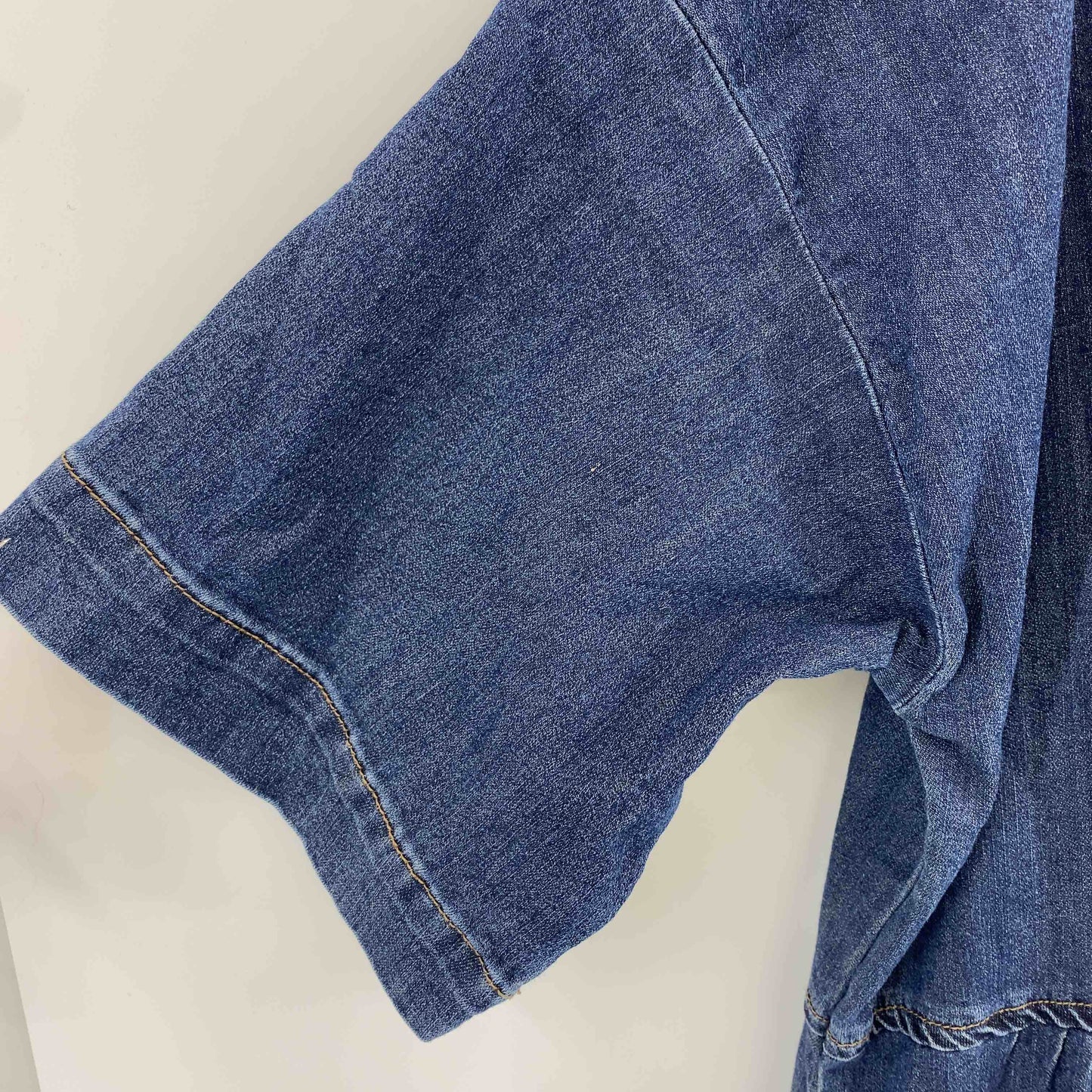 n'Or LABEL ノアールレーベル デニムワンピース 無地 シンプル レディース 半袖ワンピース