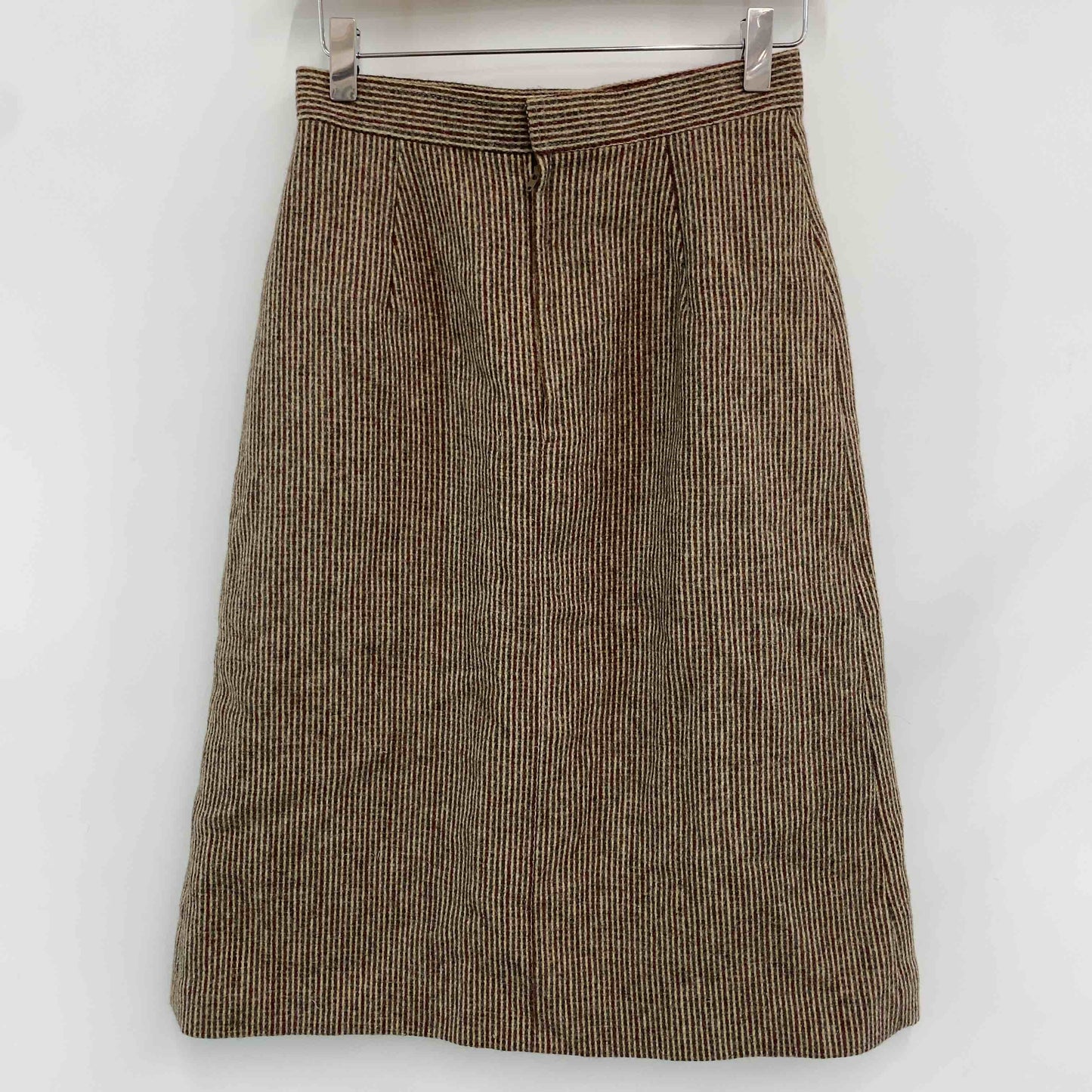 レディース テーラードジャケット ウール100％ セットアップ スカート チェック柄