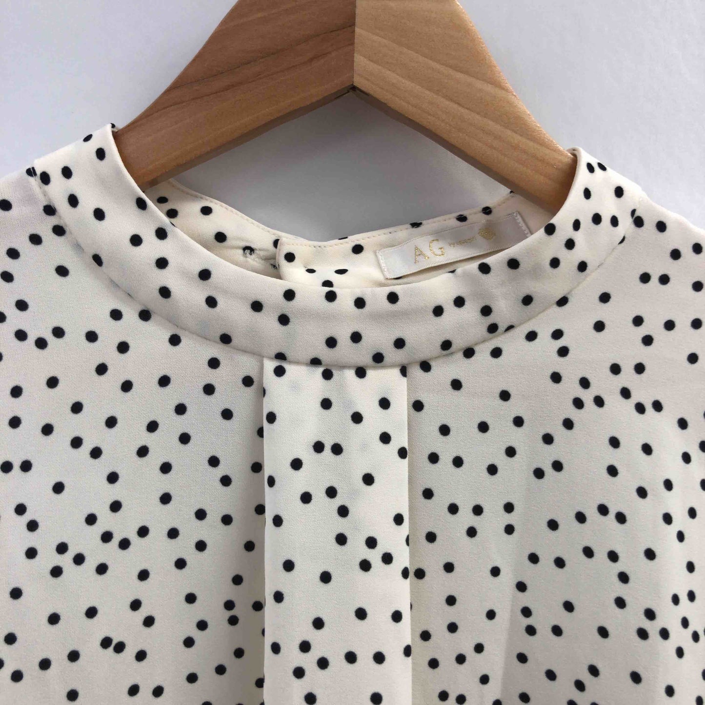 AG by aquagirl エージーバイアクアガール レディース 長袖ブラウス 白x黒 tk