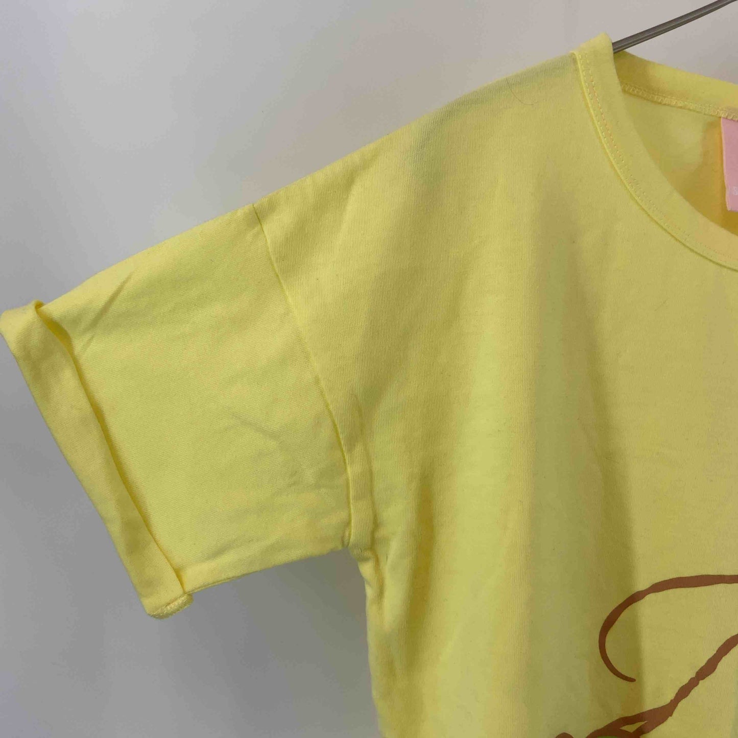 サンリオ ポムポムプリン×チュッパチャップス レディース キャラクタープリントTシャツ（半袖）イエロー 綿混