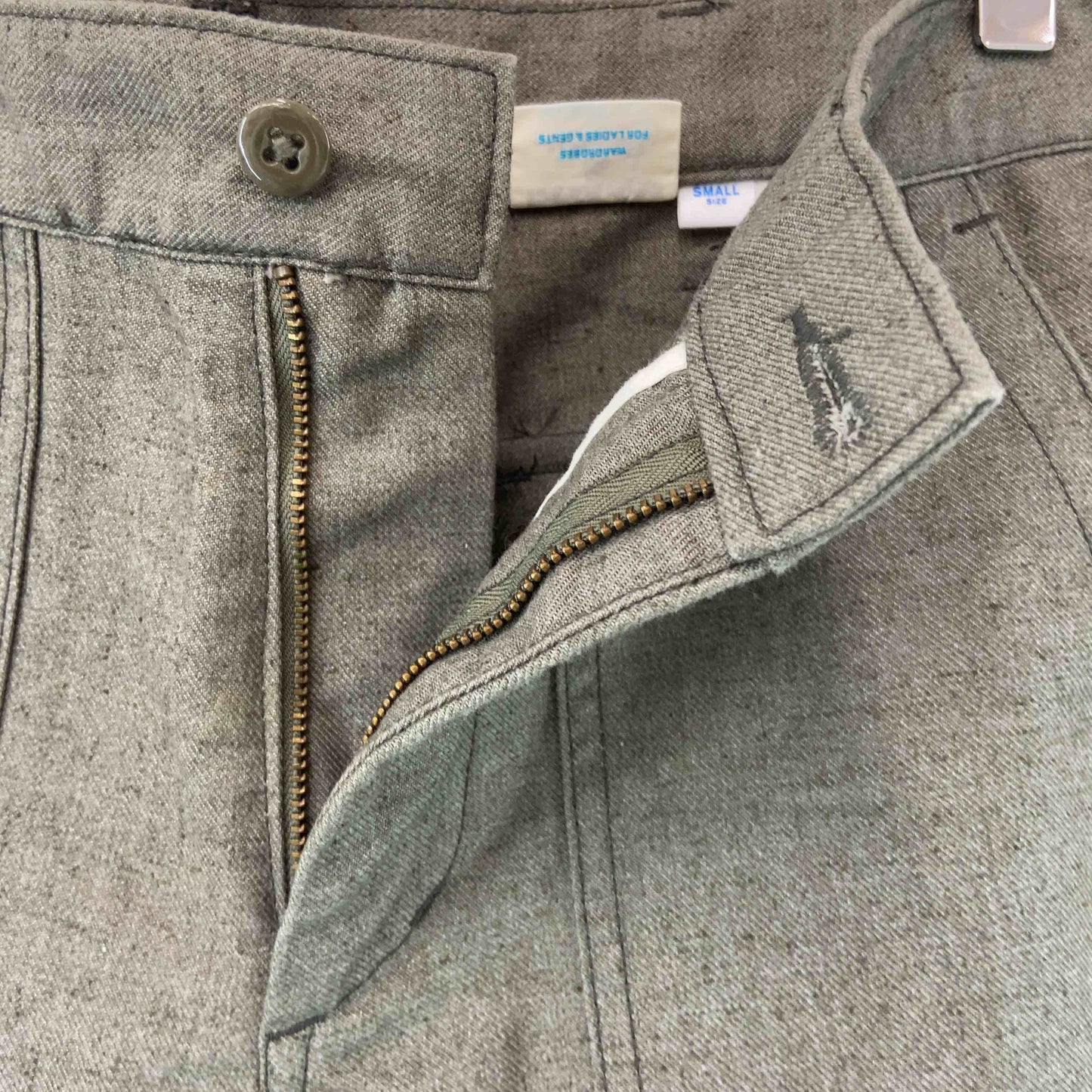 ABAHOUSE アバハウス メンズ ベイカーパンツ 綿混 カーキ 日本製