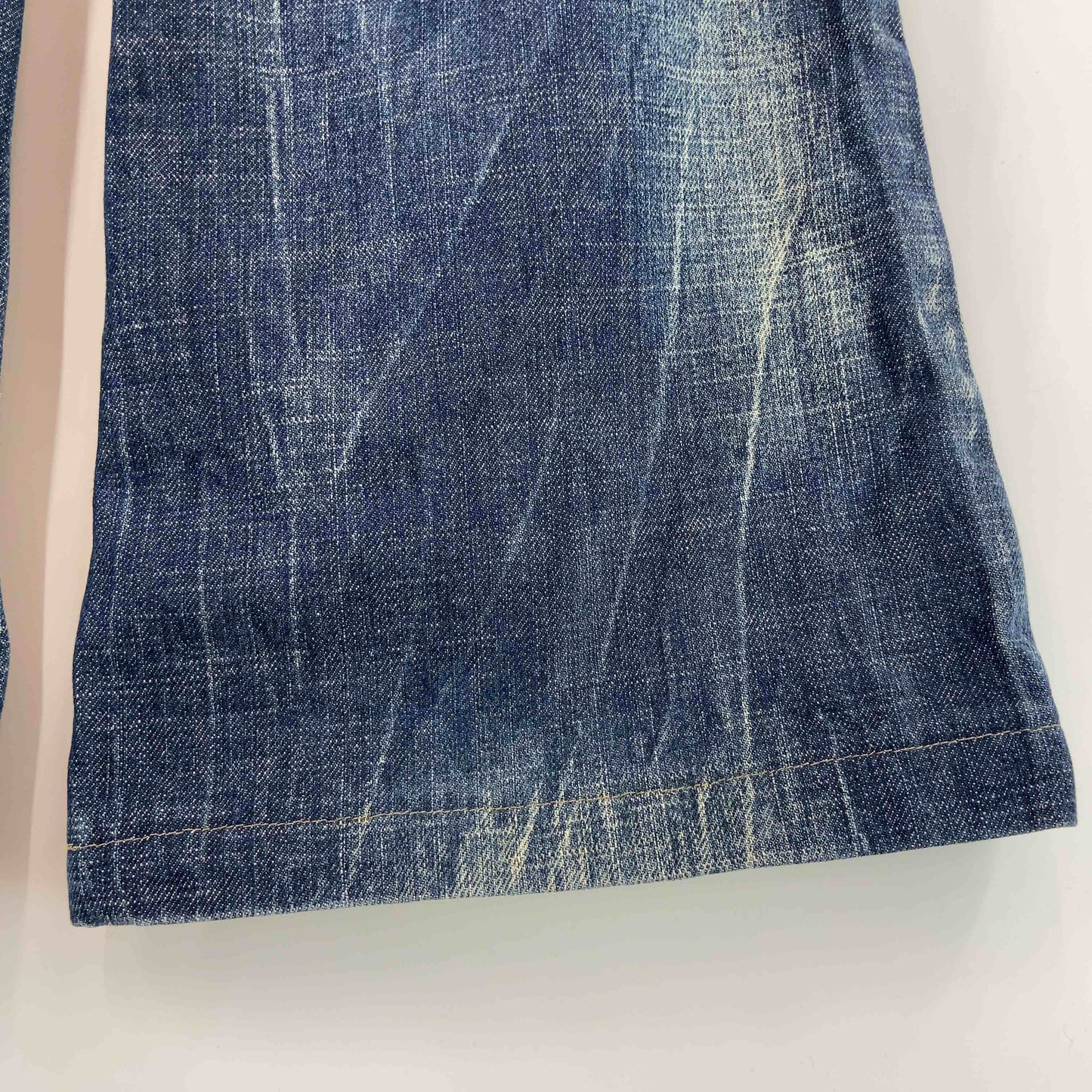 LOLITA JEANS ロリータジーンズ レディース デニム　ジーンズ　白ステッチ　フレア　ブーツカット　ウォッシュ加工