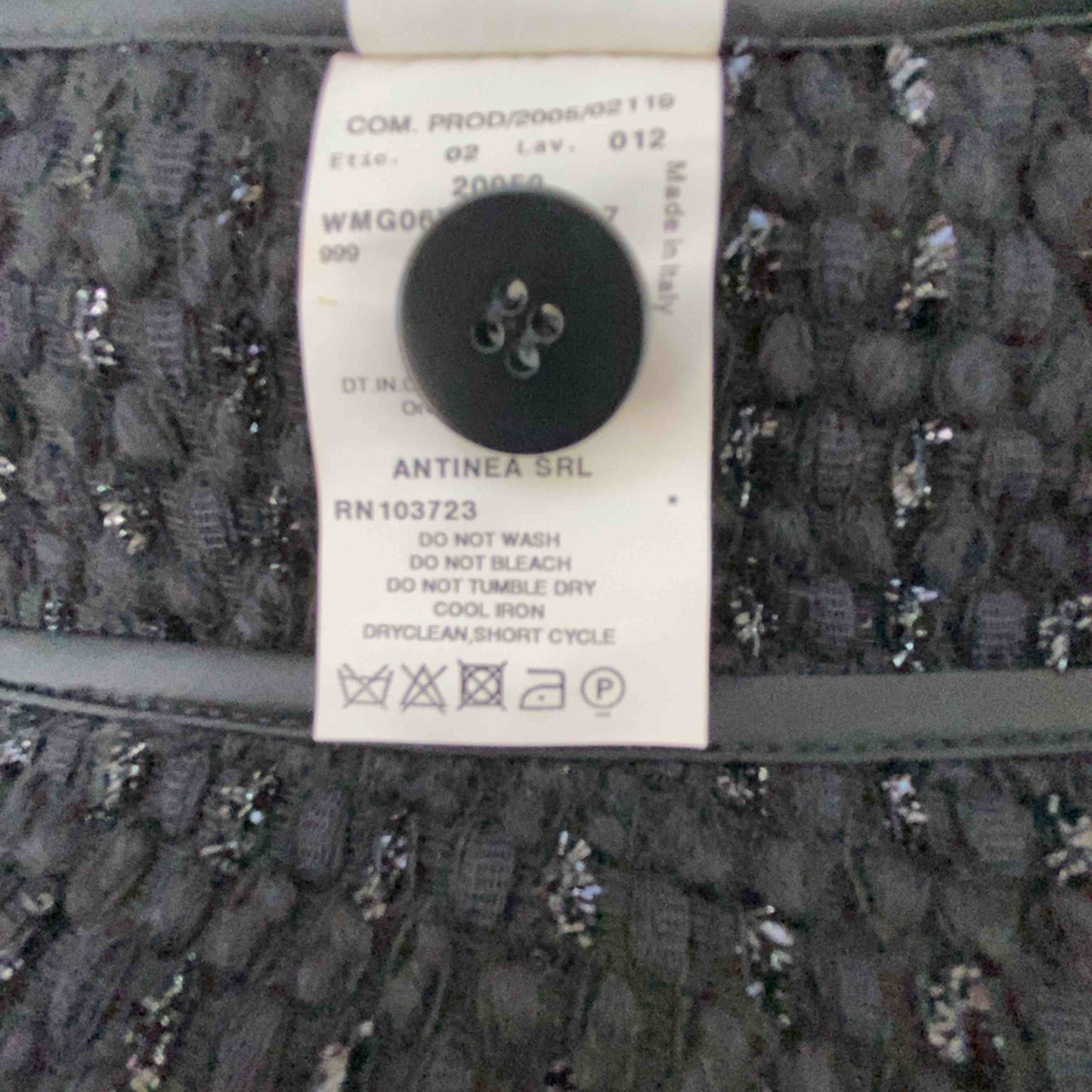 ARMANI COLLEZIONI アルマーニコレッツィオーニ レディース ダブルブレスト スタンドカラージャケット 黒 ウール