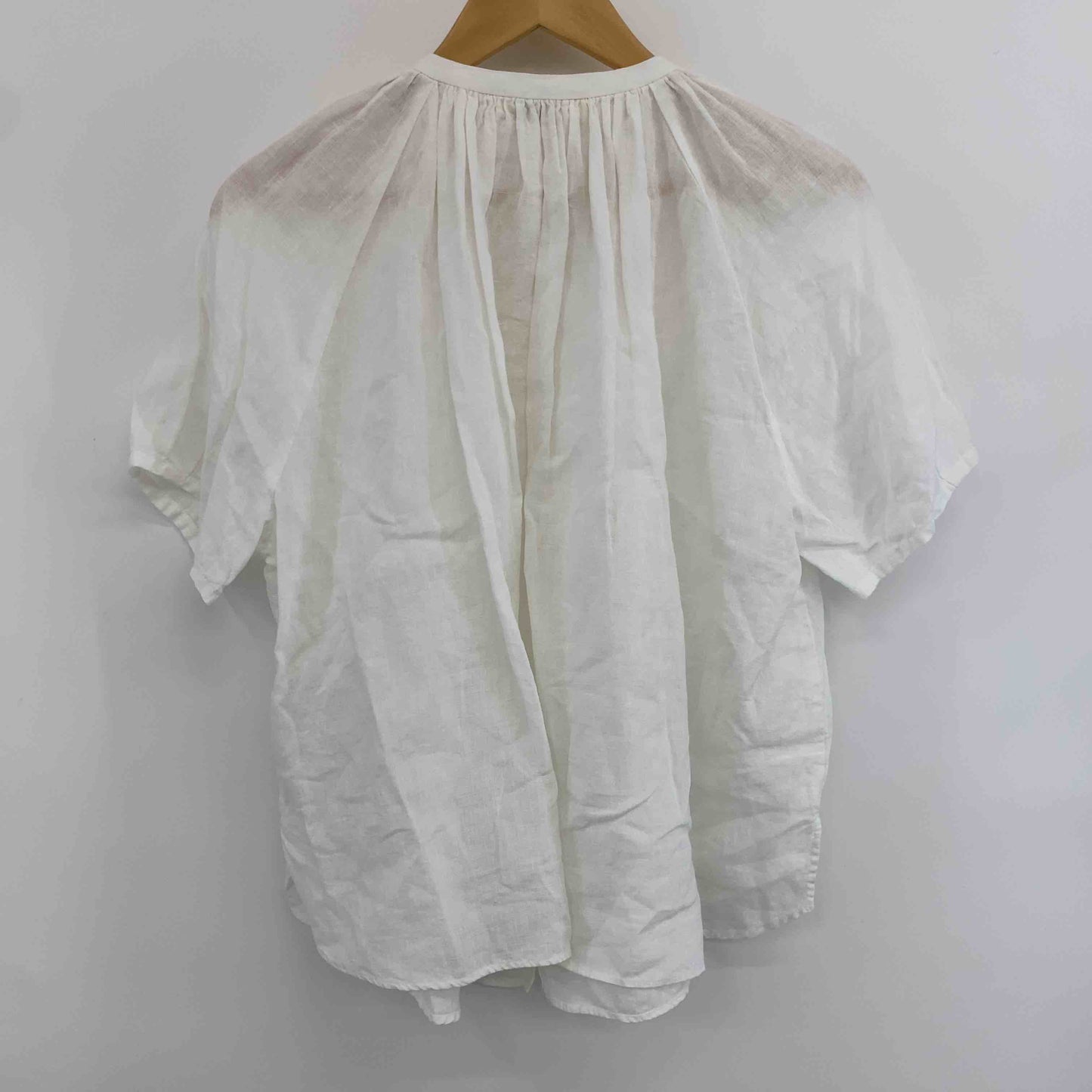 Lisette リゼッタ レディース 半袖シャツ/ブラウス ノーカラーシャツ ホワイト