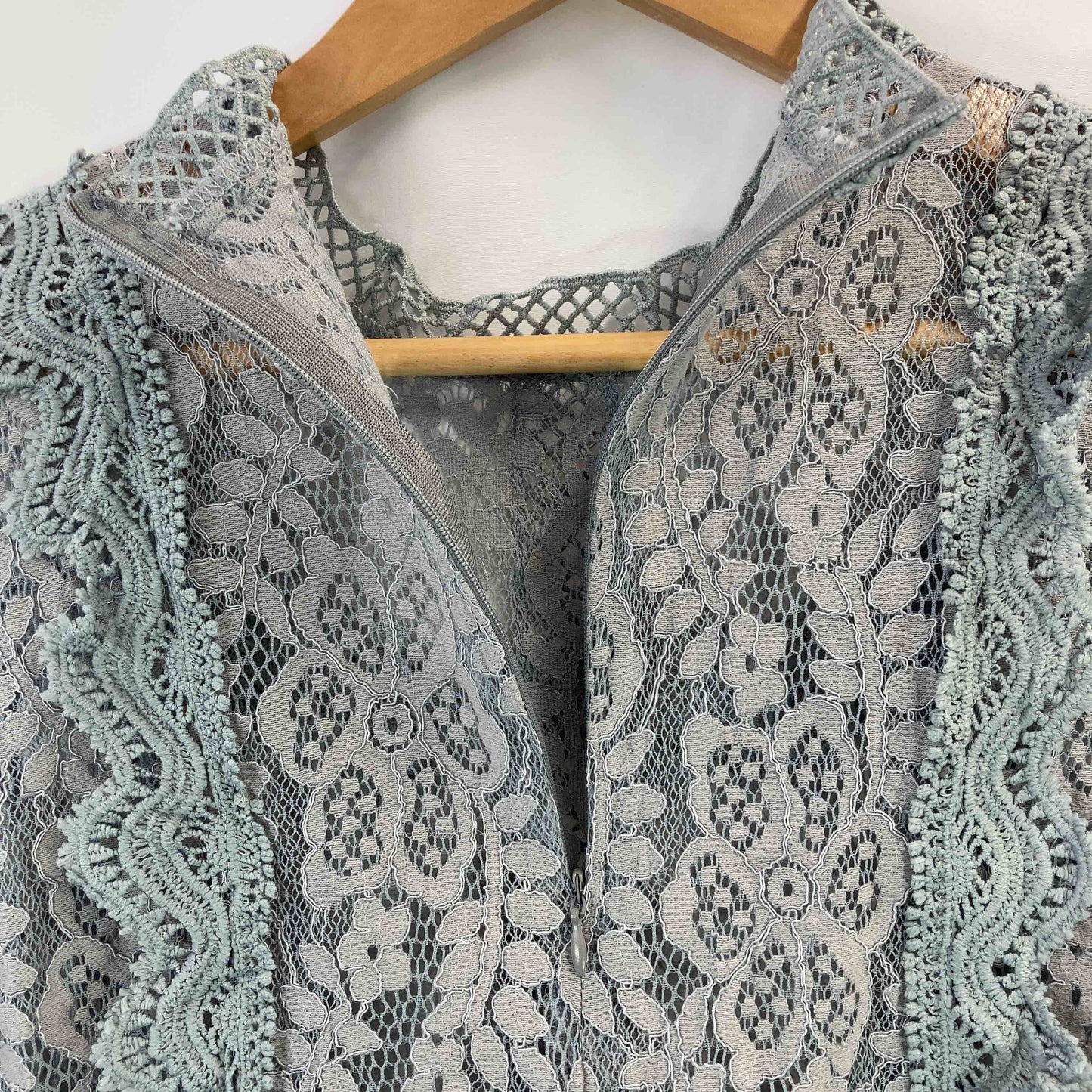 fifth フィフス レディース 長袖シャツ/ブラウス グレイ レース柄 tk