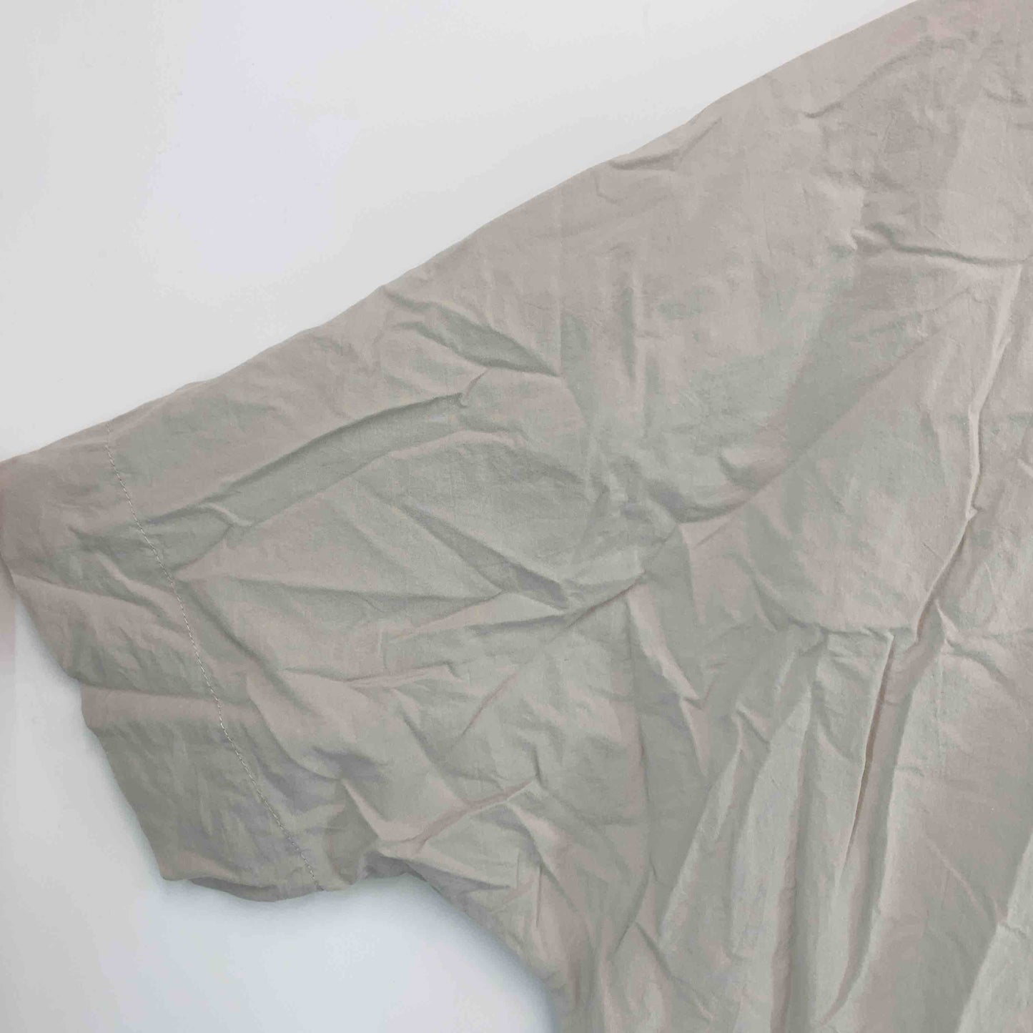 OMNES オムネス レディース 半袖シャツ/ブラウス グレージュ スタンドカラー