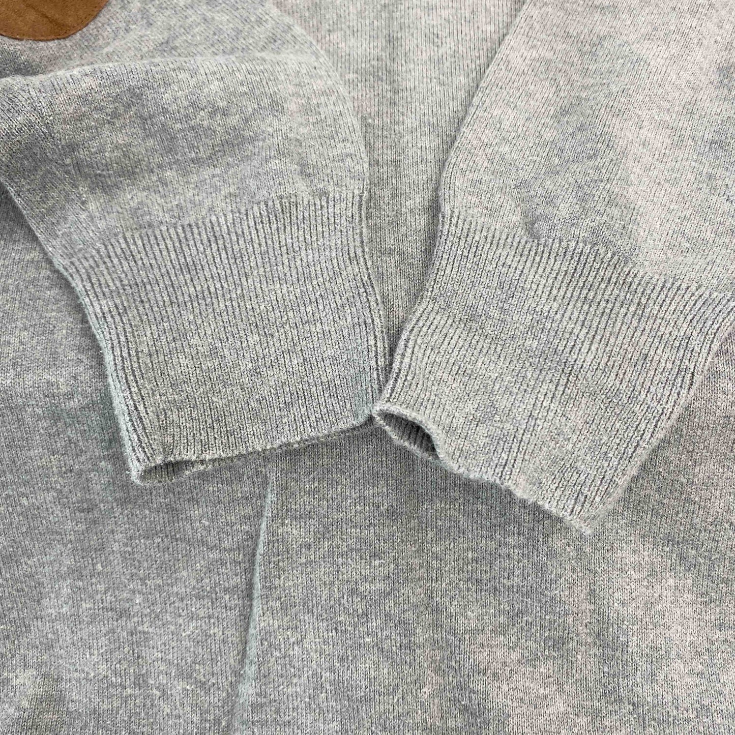 POLO RALPH LAUREN ポロラルフローレン Vネック　グレー　サイズXL　メンズ ニット/セーター　肘あて付き