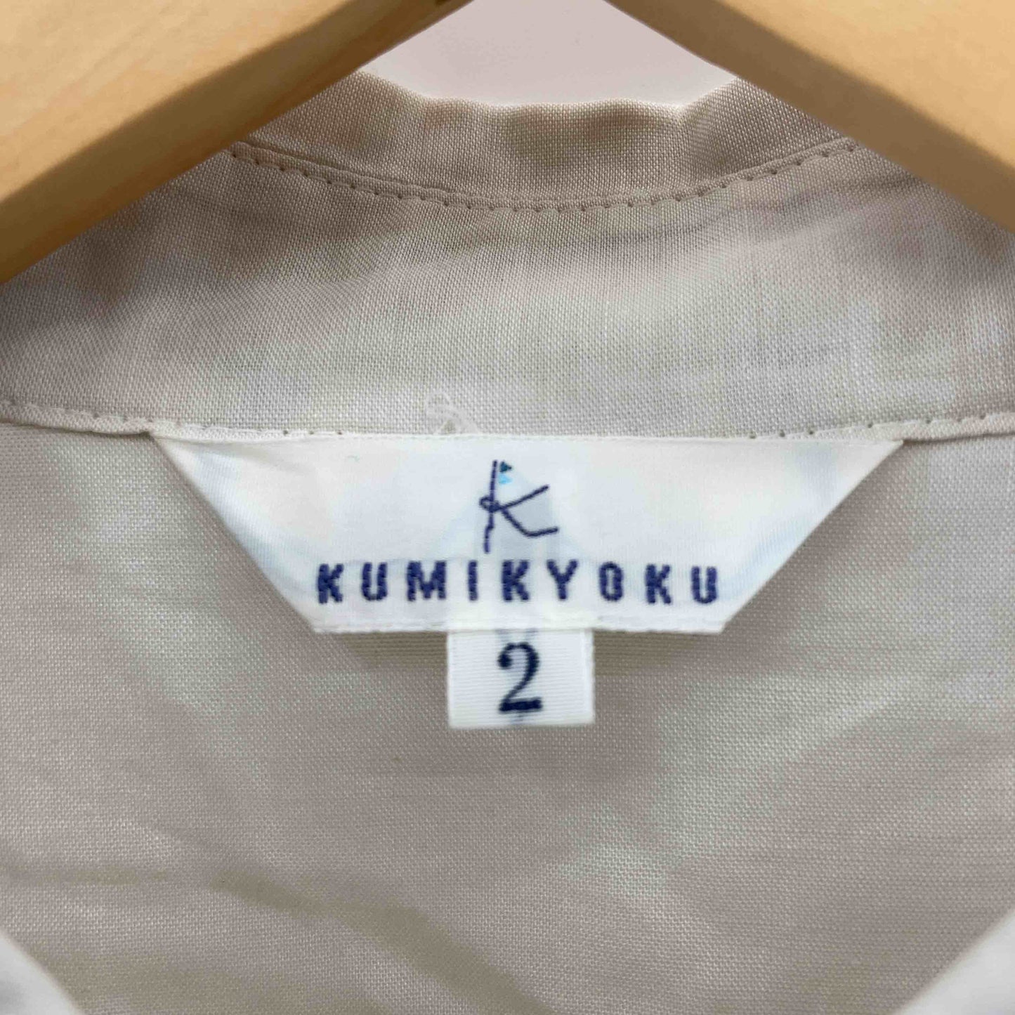 クミキョクkumikyoku レディース 七分7袖ブラウスベージュ系