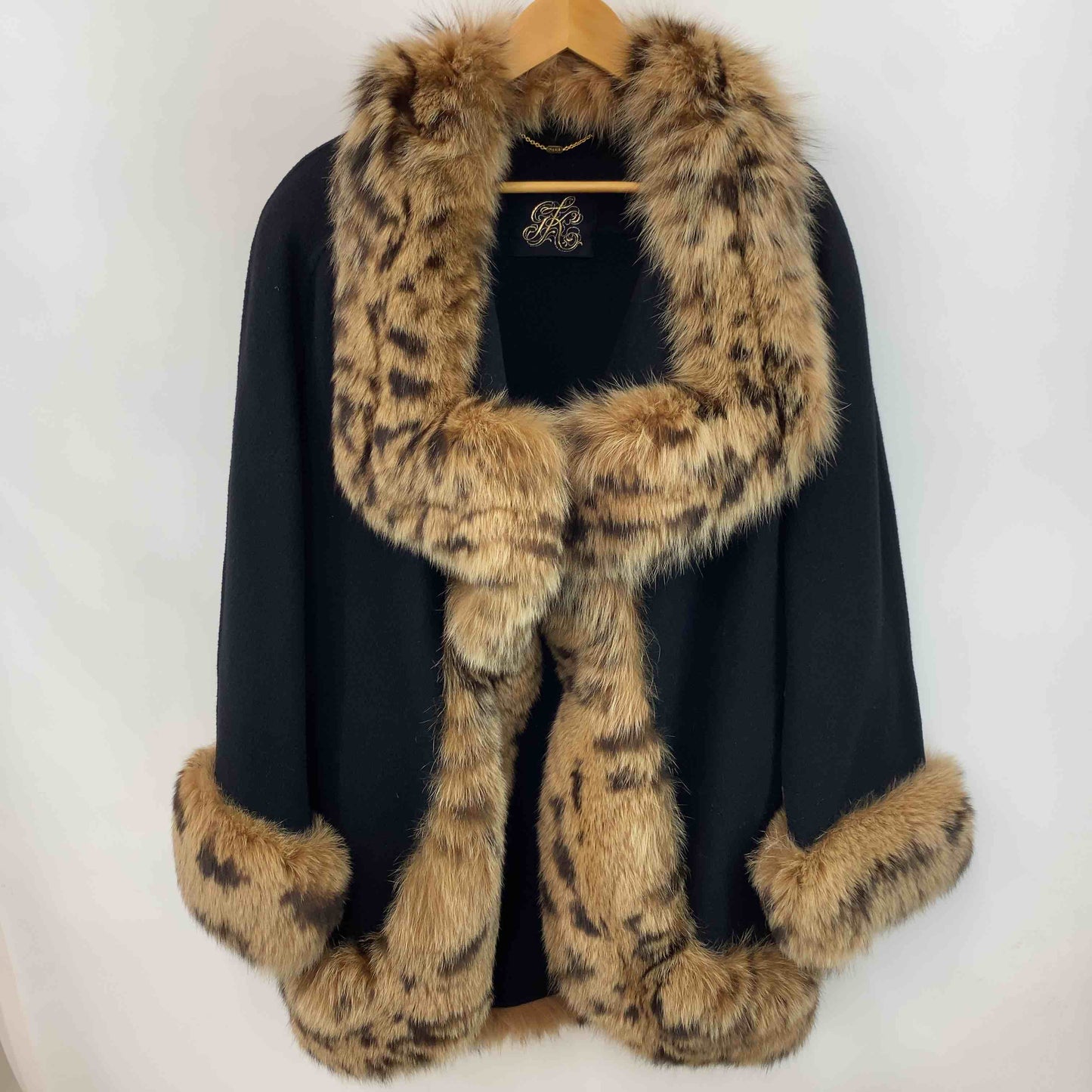 伊太利屋  レディース 毛皮/ファーコート ブラック