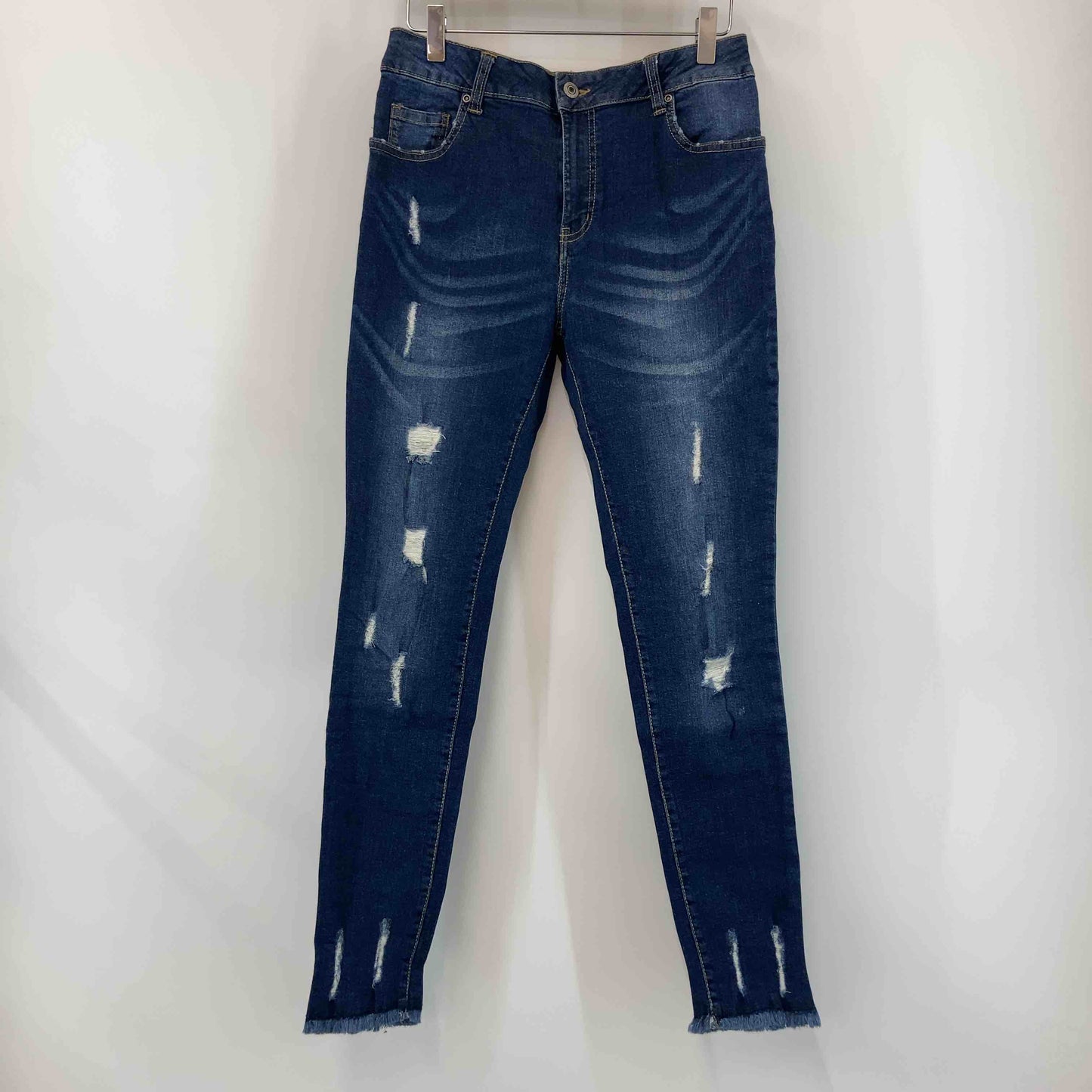 COLZA コルザ ハニーズ レディース デニム　スキニージーンズ　切りっぱなし　ダメージ加工