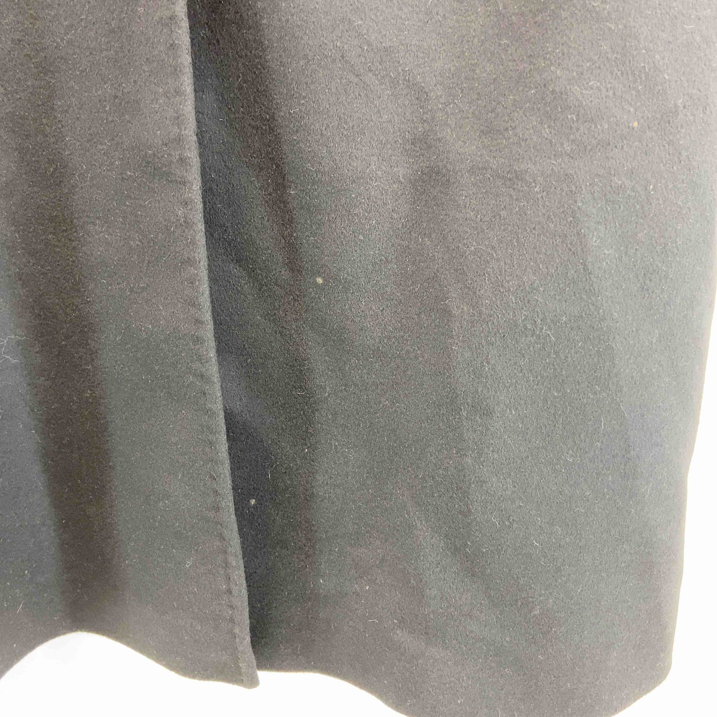 レディース カシミヤ100％ ロングコート 黒 ファー取り外し可 ブルーフォックス