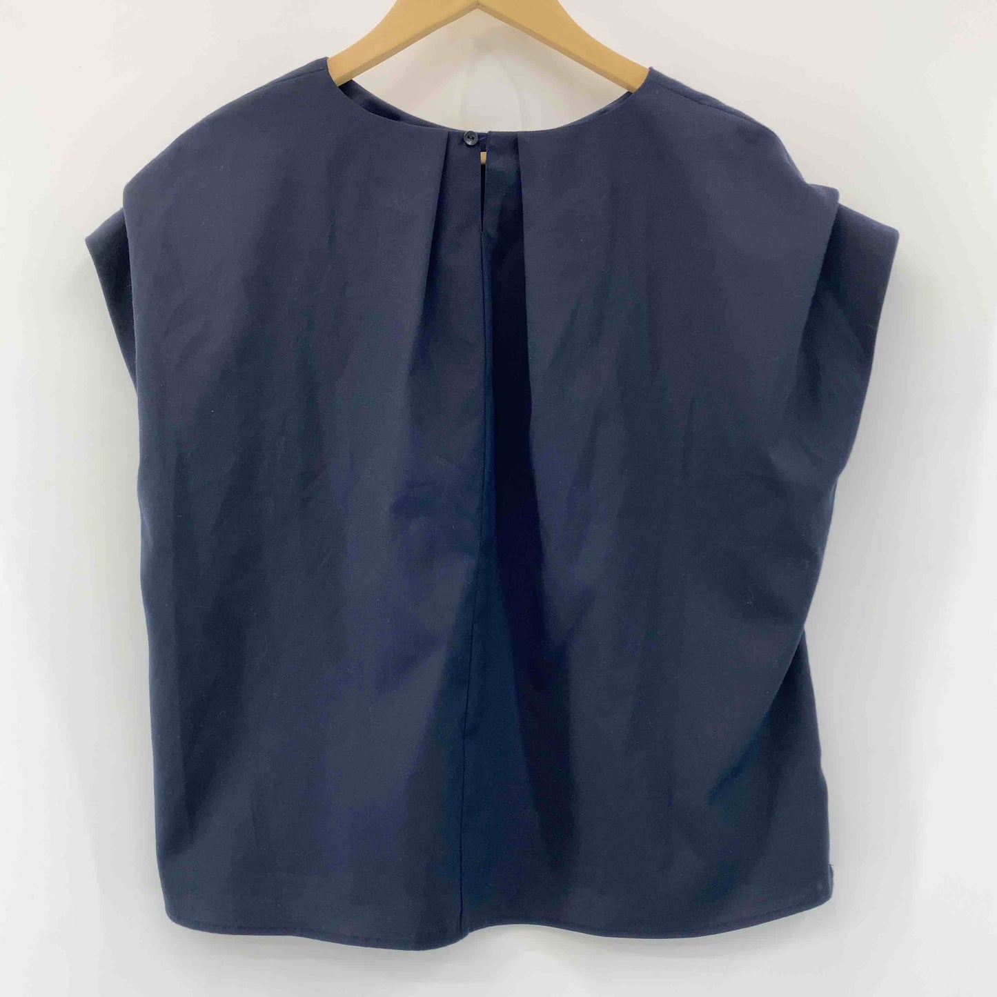 NATURAL BEAUTY BASIC ナチュラルビューティベーシック レディース 半袖シャツ/ブラウス ネイビー