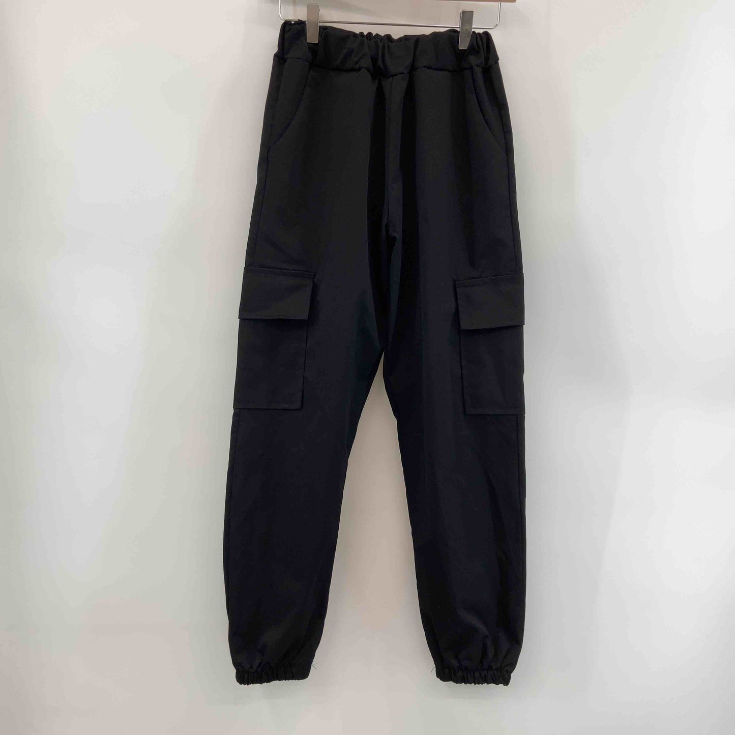 ISOOK アイスー レディース カジュアルパンツ ブラック カーゴパンツ