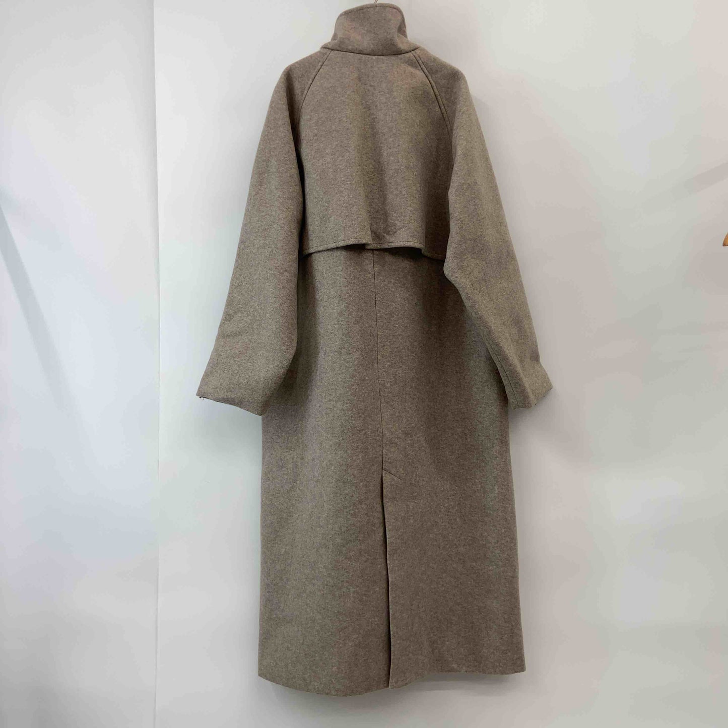 レディース ステンカラーコート　ラグラン　裏地　モカベージュ